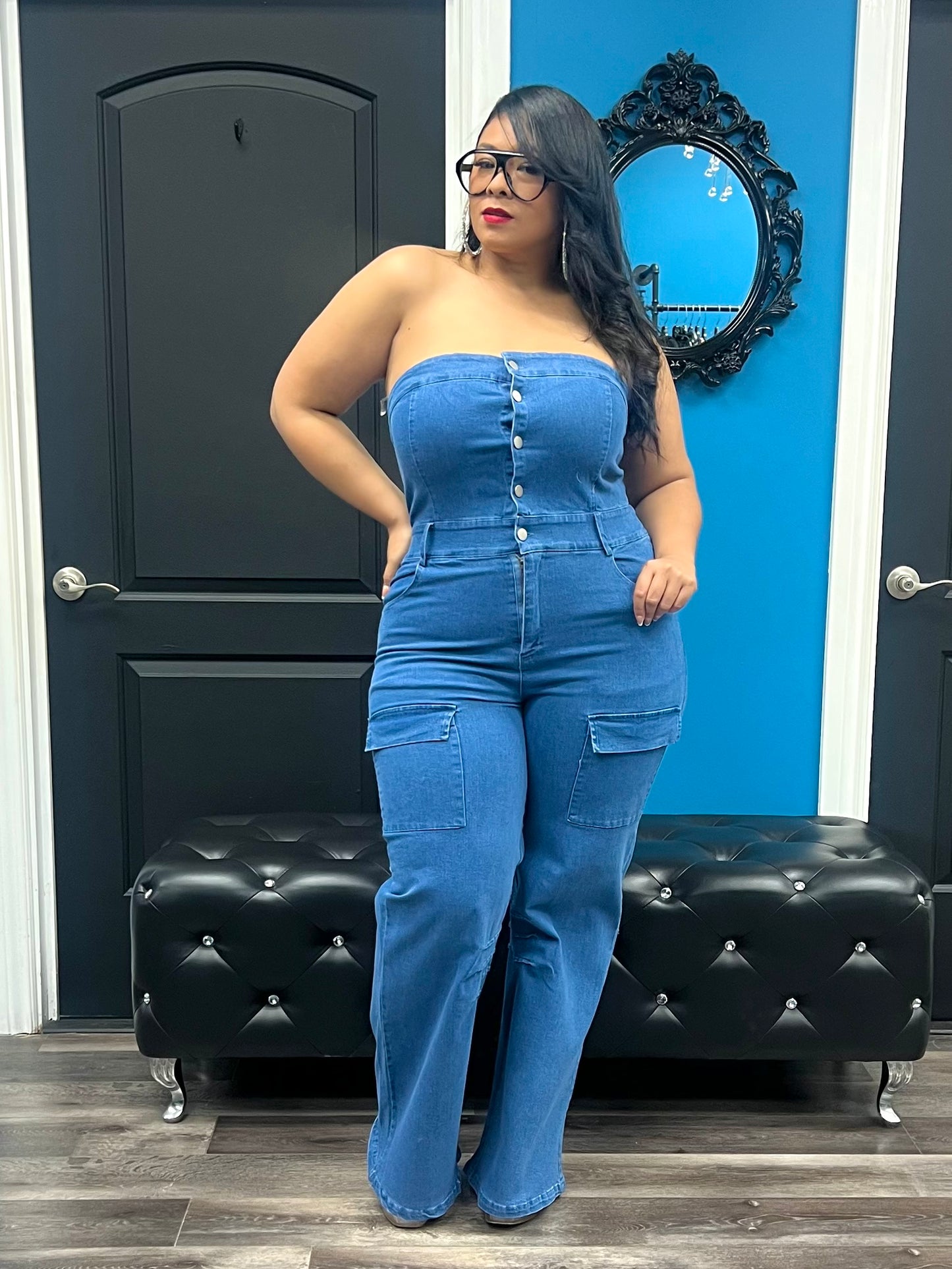 Dark Denim Zamia Jumpsuit