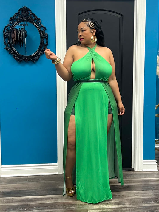 Green Sonia Maxi Dress