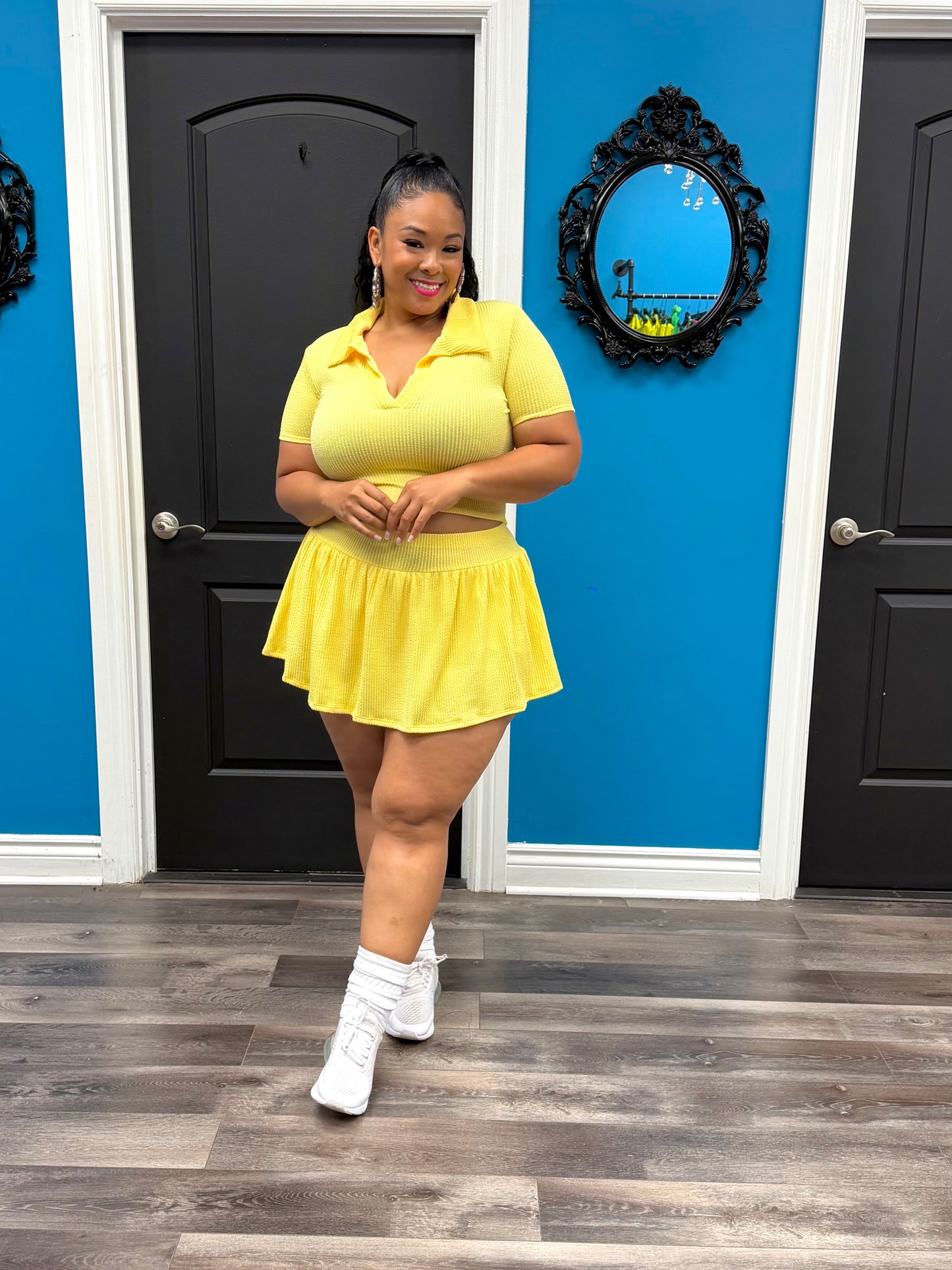 Yellow Lori Skirt Set