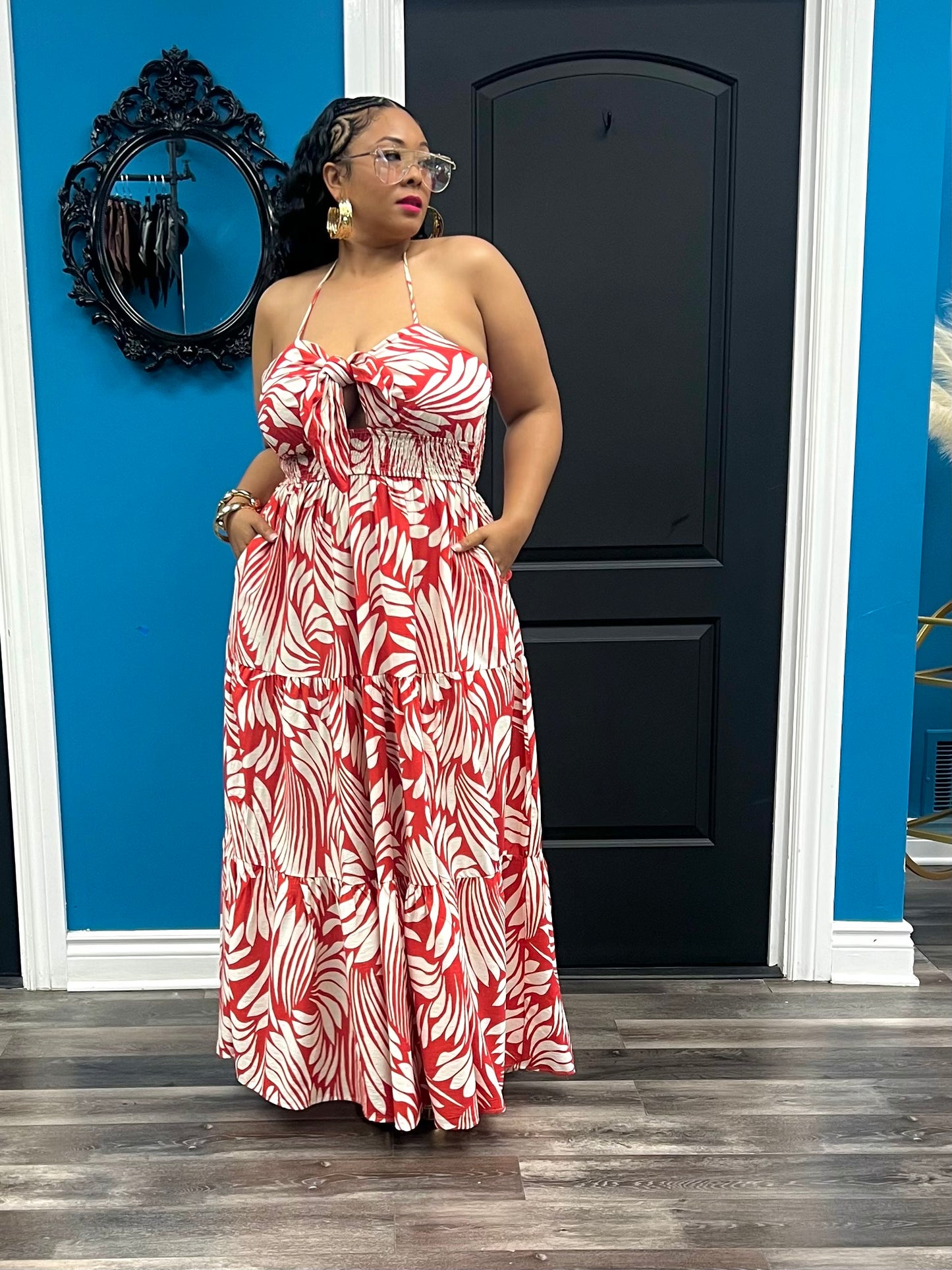 Red Mecca Maxi Dress