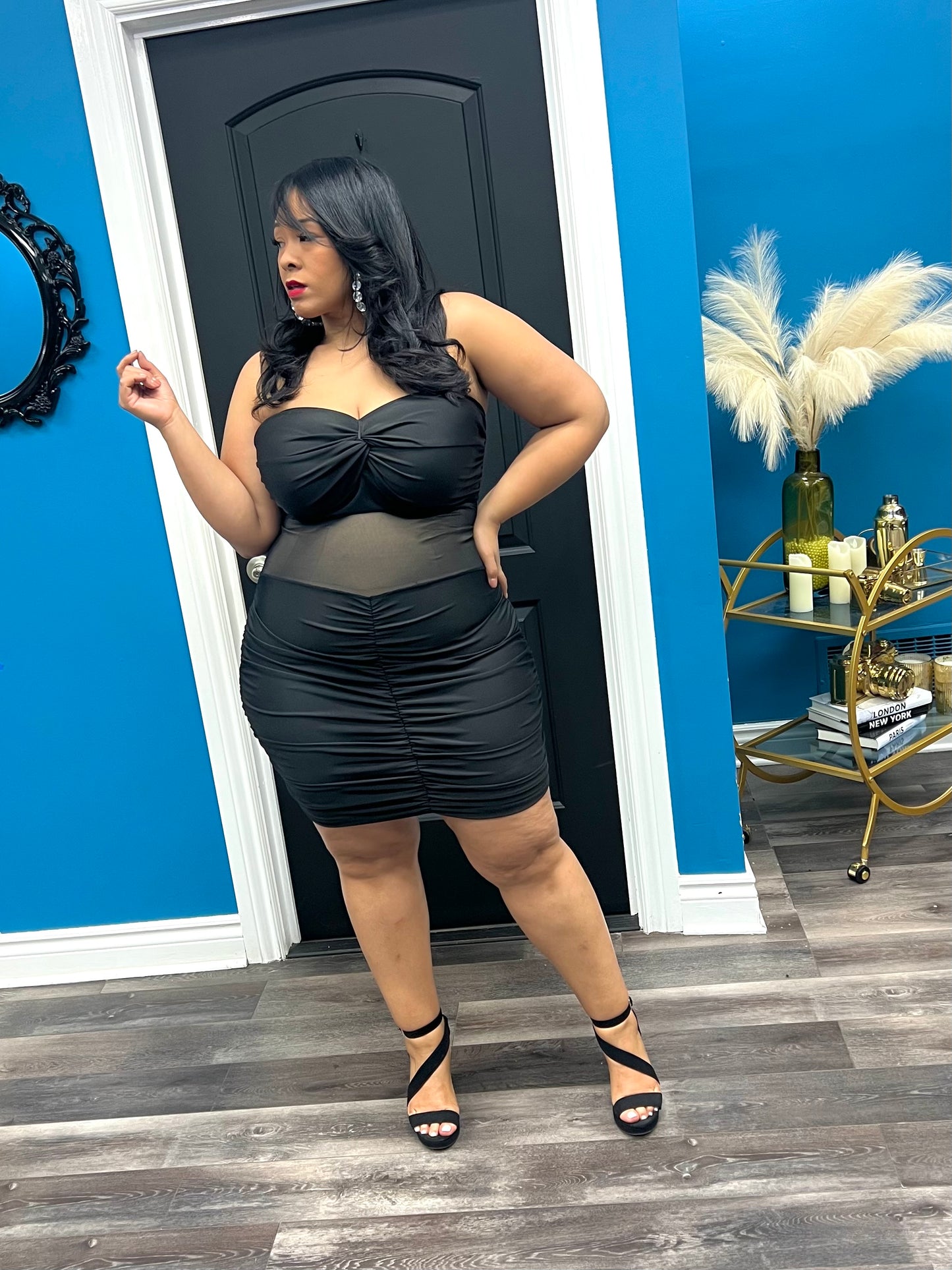 Black Valencia Dress