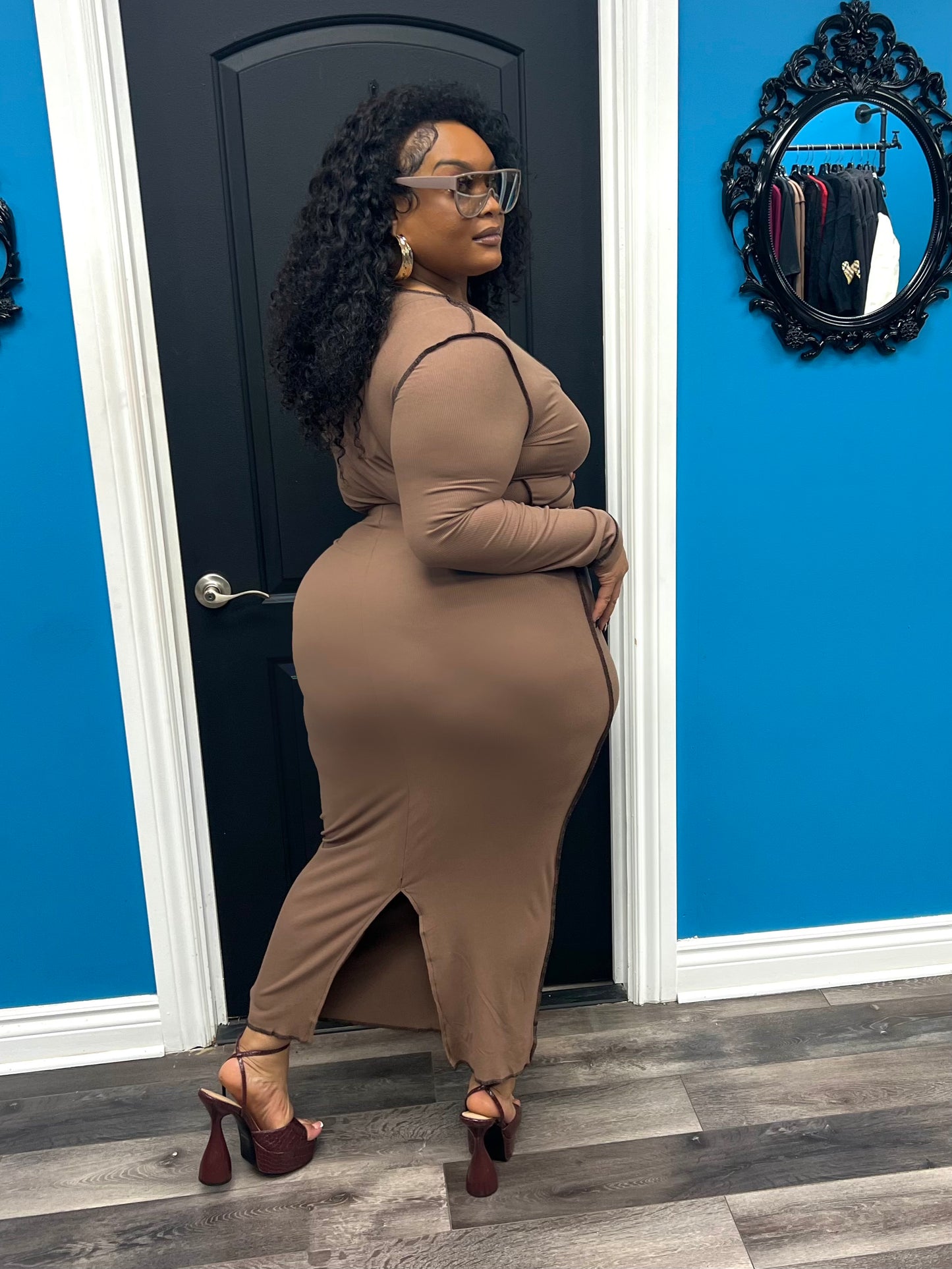Mocha Brandi Skirt Set