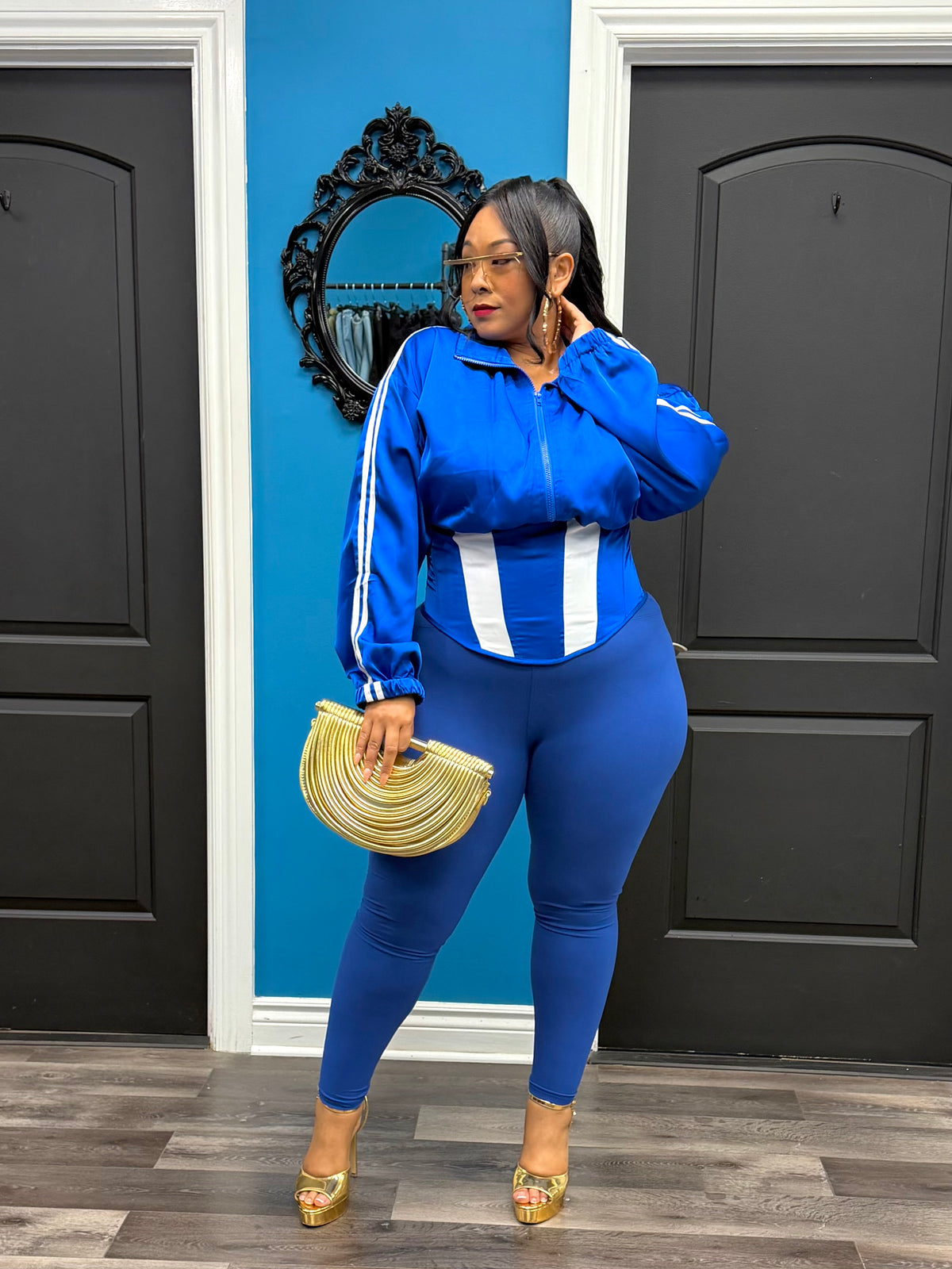 Blue Dope Girl Corset Jacket