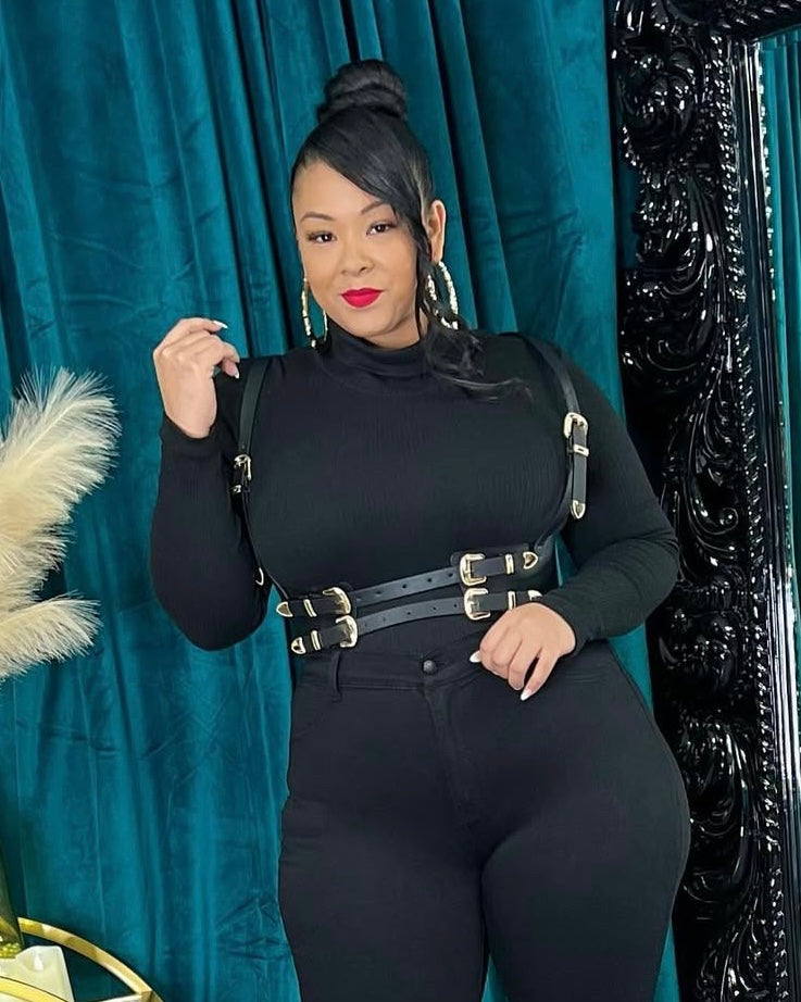 Buckle Suspender Corset Belt