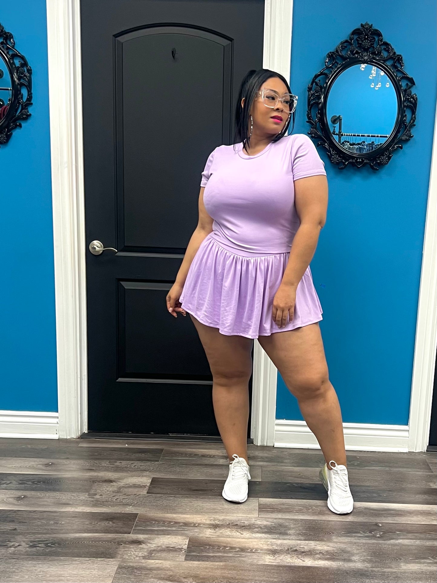 Lilac Tamera Skirt Set