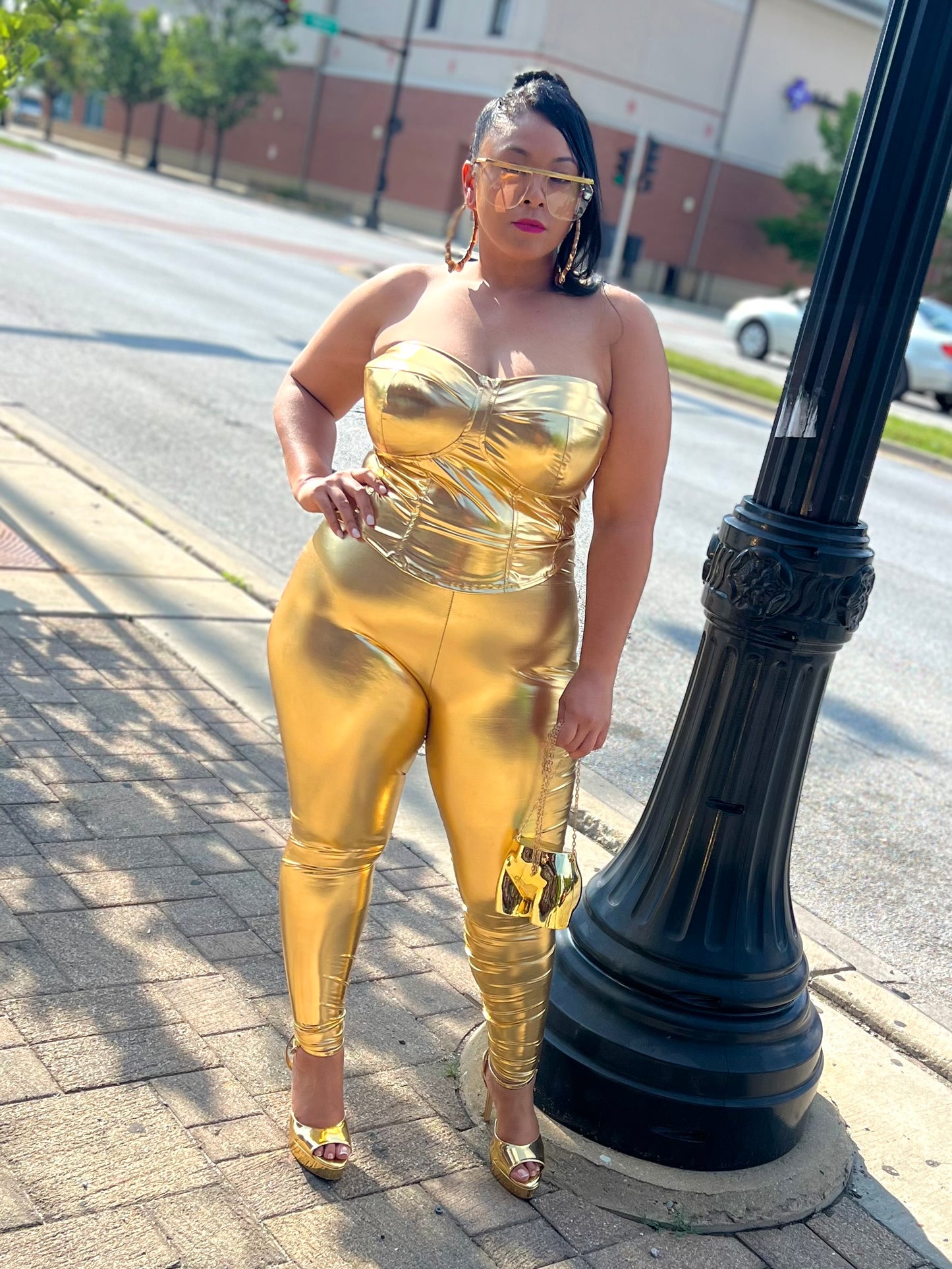 Gold Sheniqua Pant Set