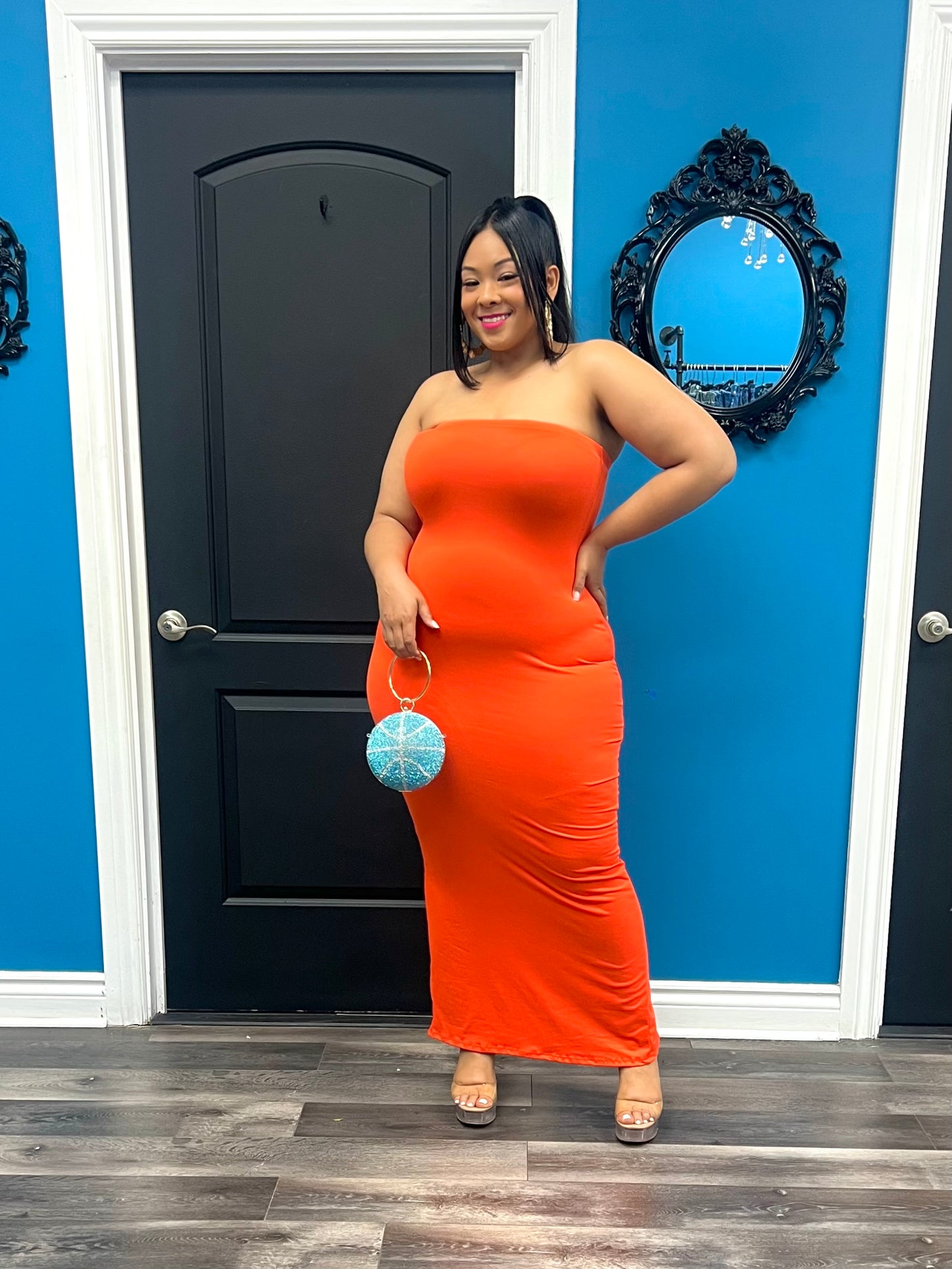 Orange Kerri Maxi Dress