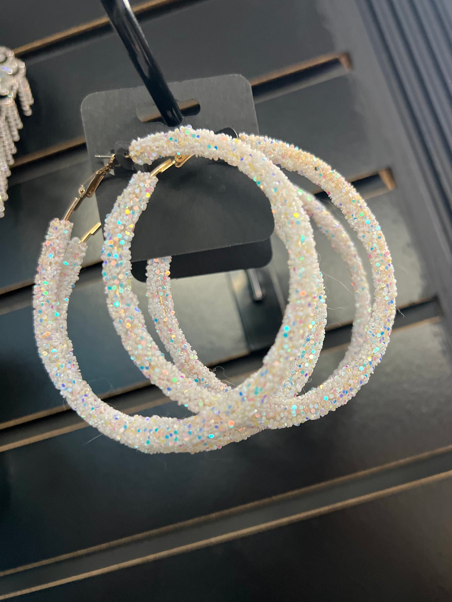 Bright Bling Hoops