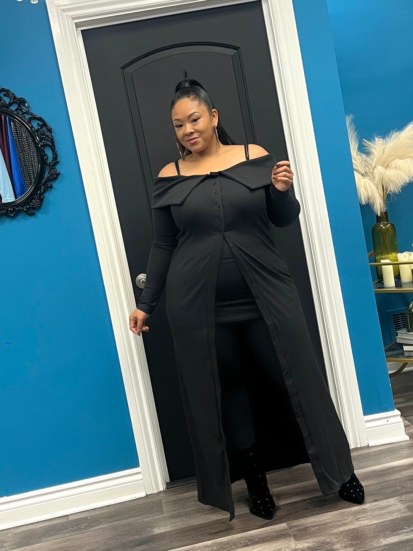 Black Ricki Pant Set