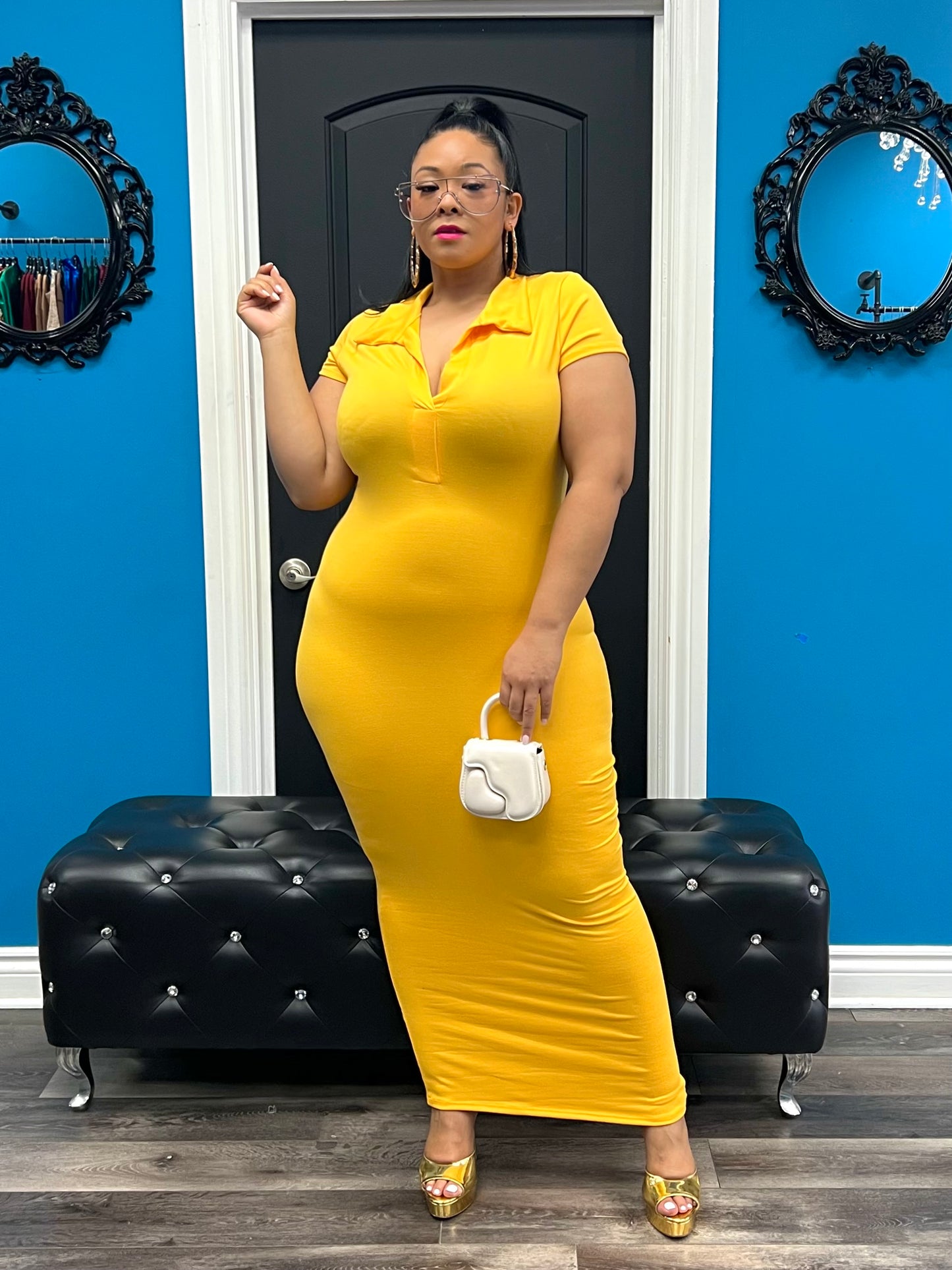 Mustard Sophie Dress