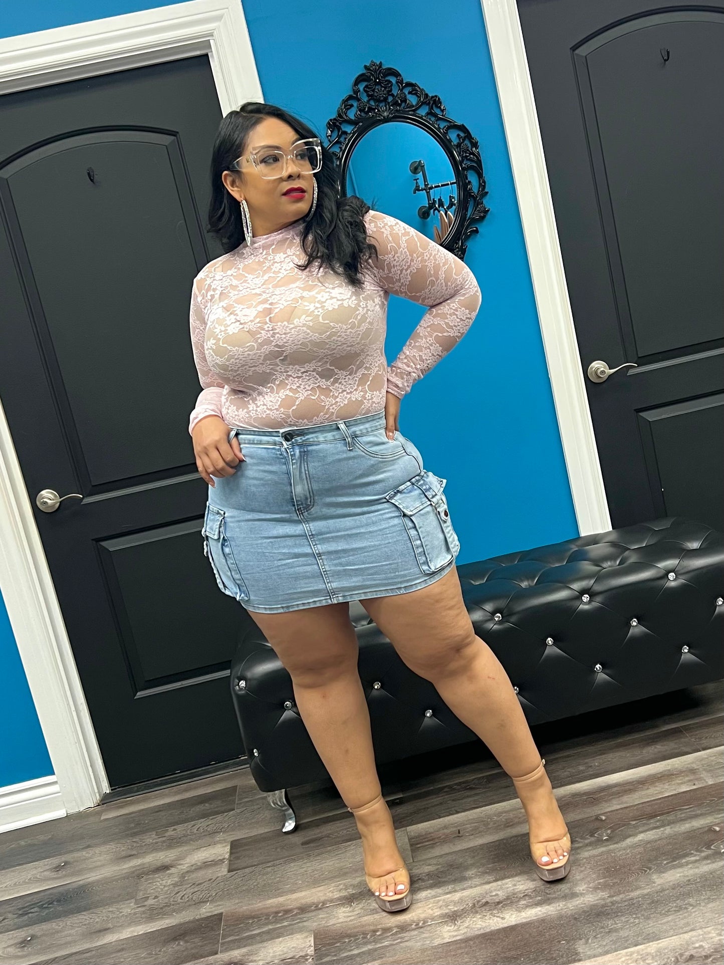 Pink Lace Ginny Top