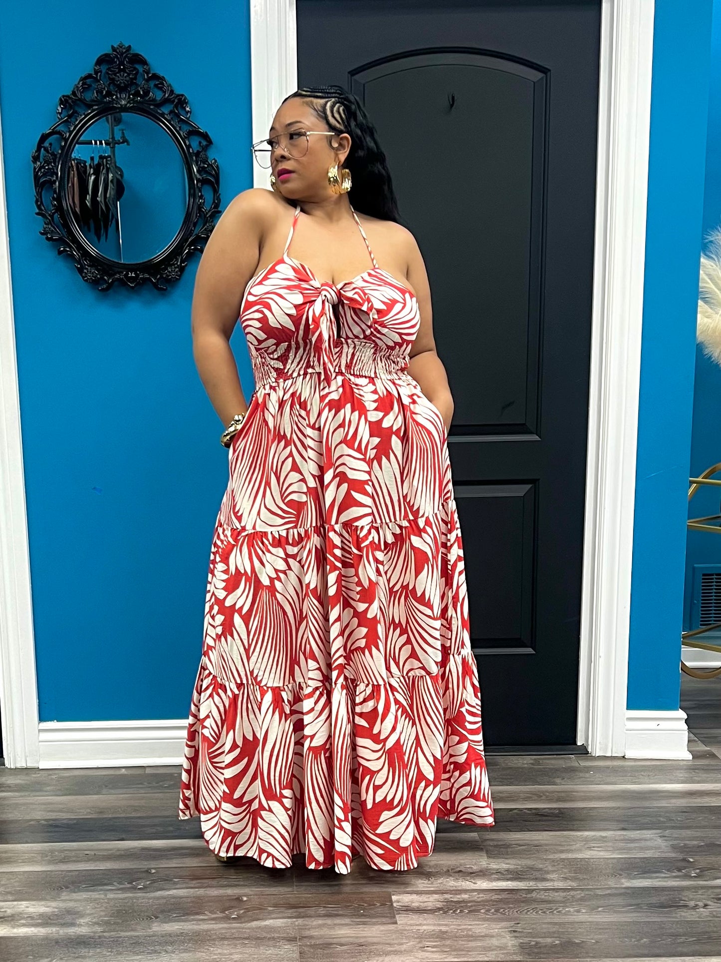 Red Mecca Maxi Dress