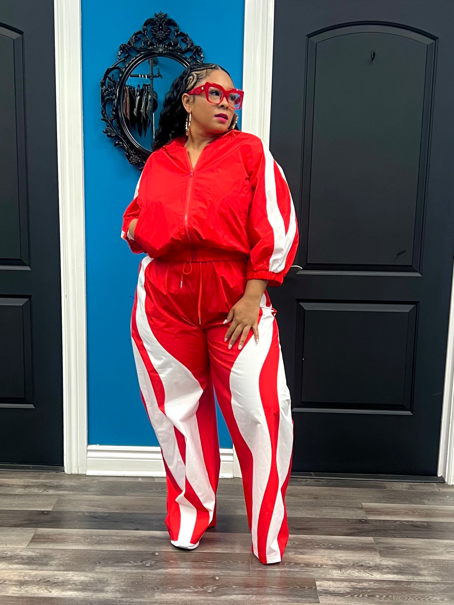 Red Weekend Jogger Set