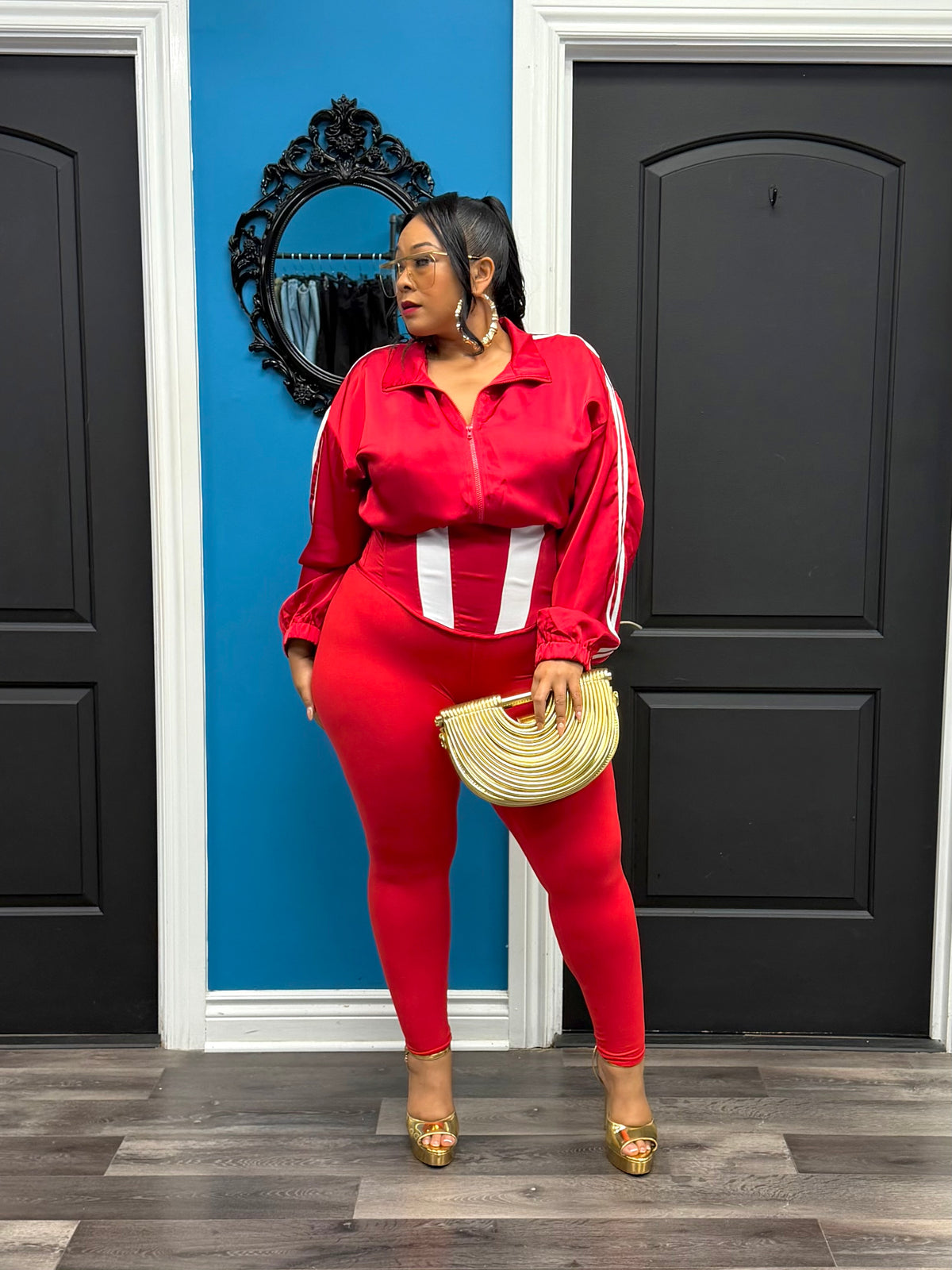 Red Dope Girl Corset Jacket