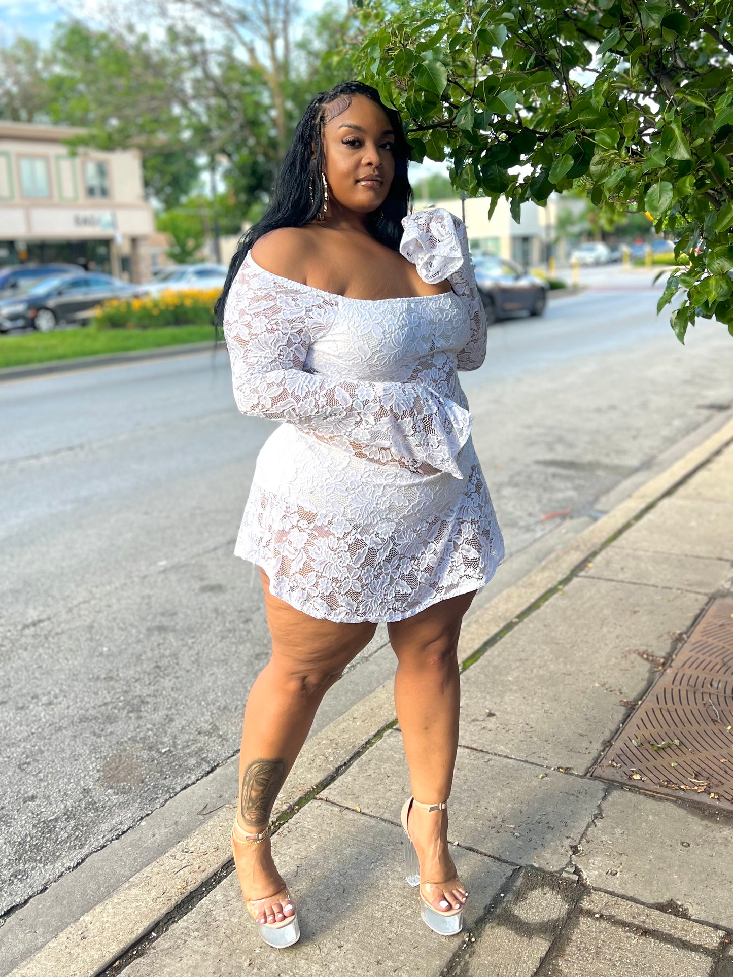 White Fairy Mini Dress