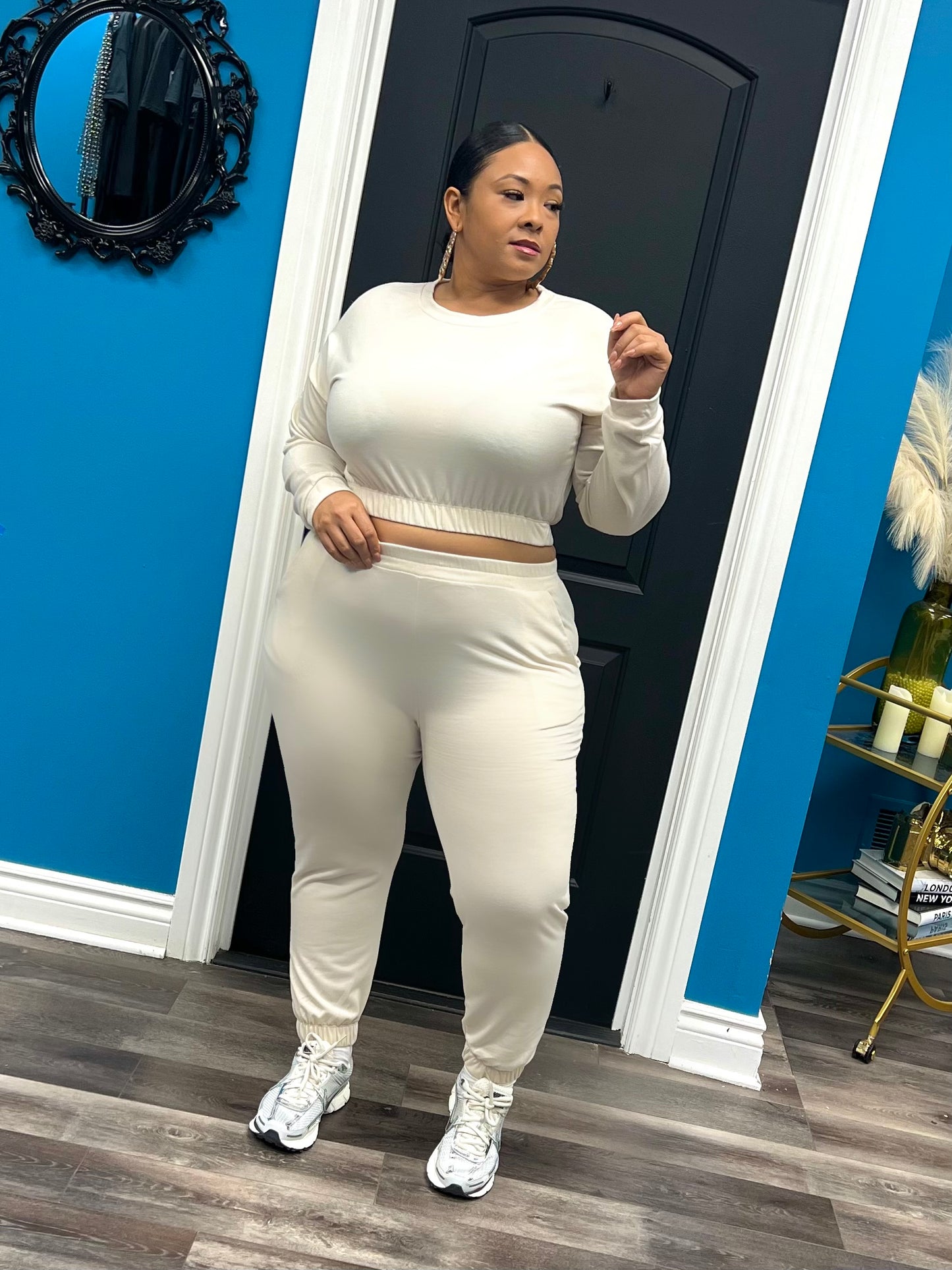 Cream Toni Jogger Set