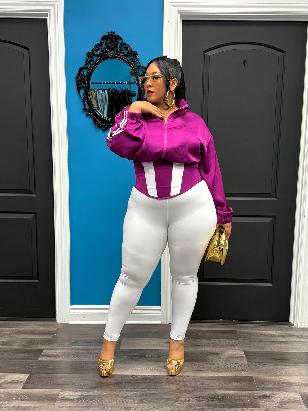 Plum Dope Girl Corset Jacket