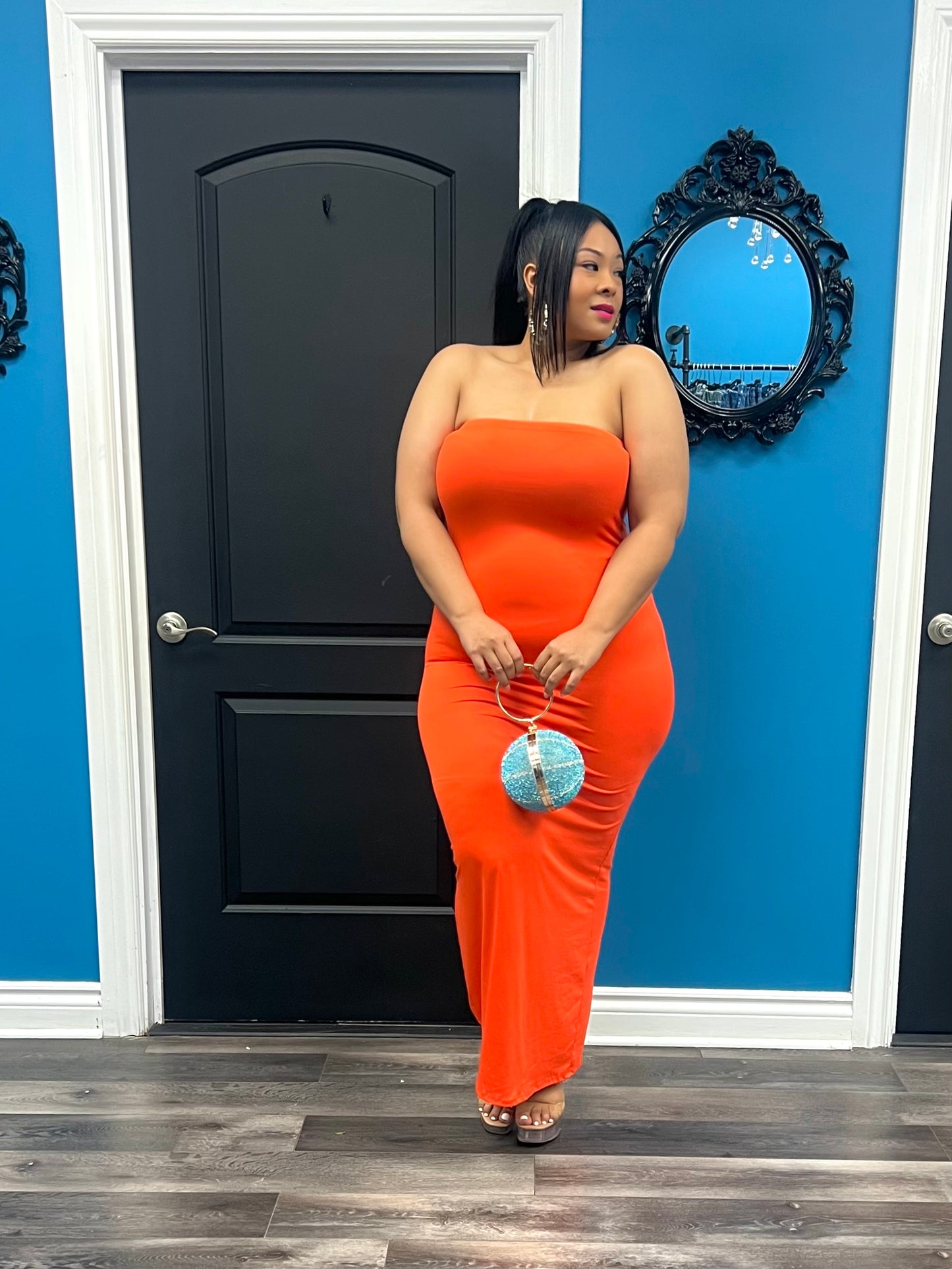 Orange Kerri Maxi Dress