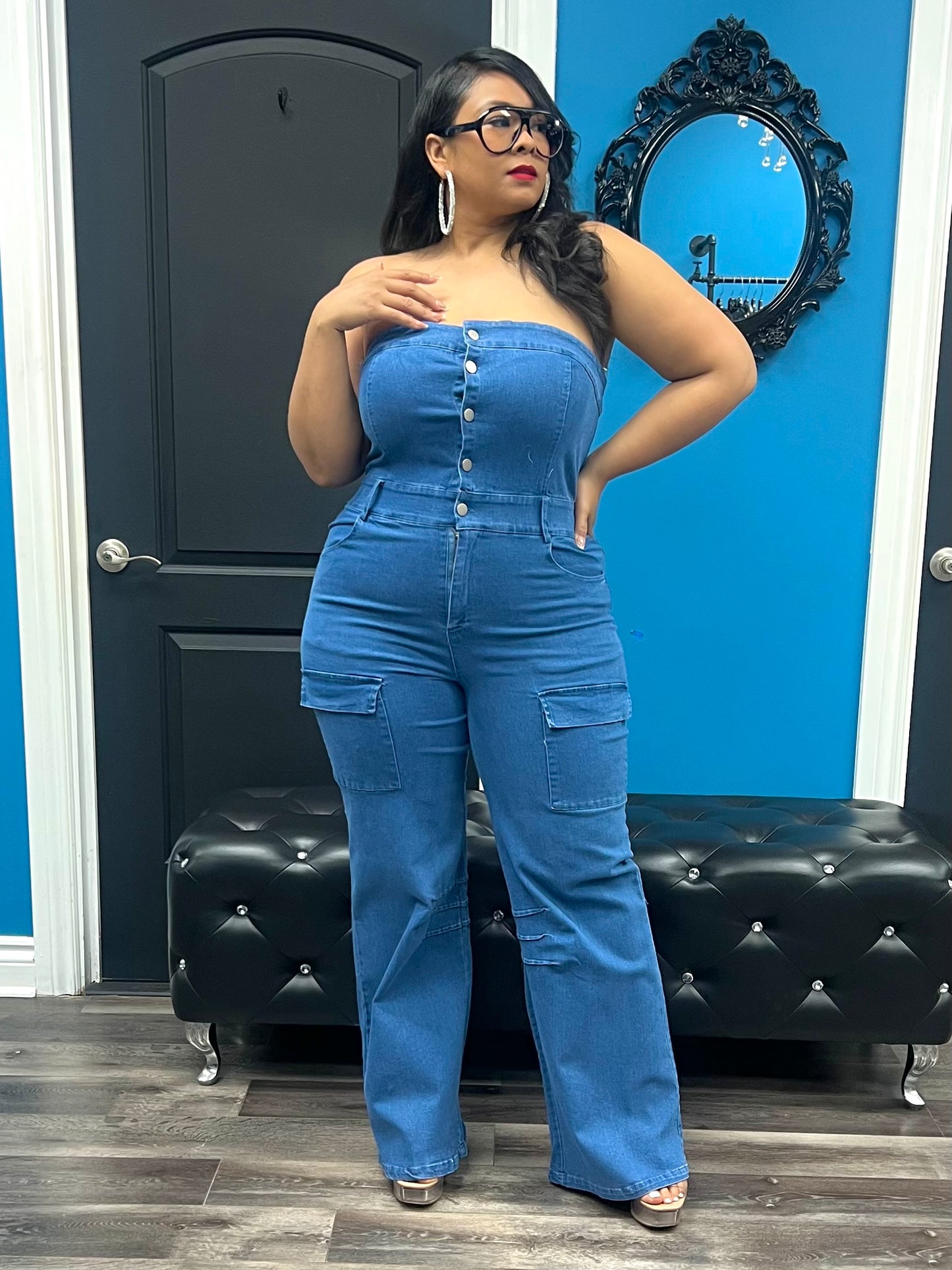 Dark Denim Zamia Jumpsuit