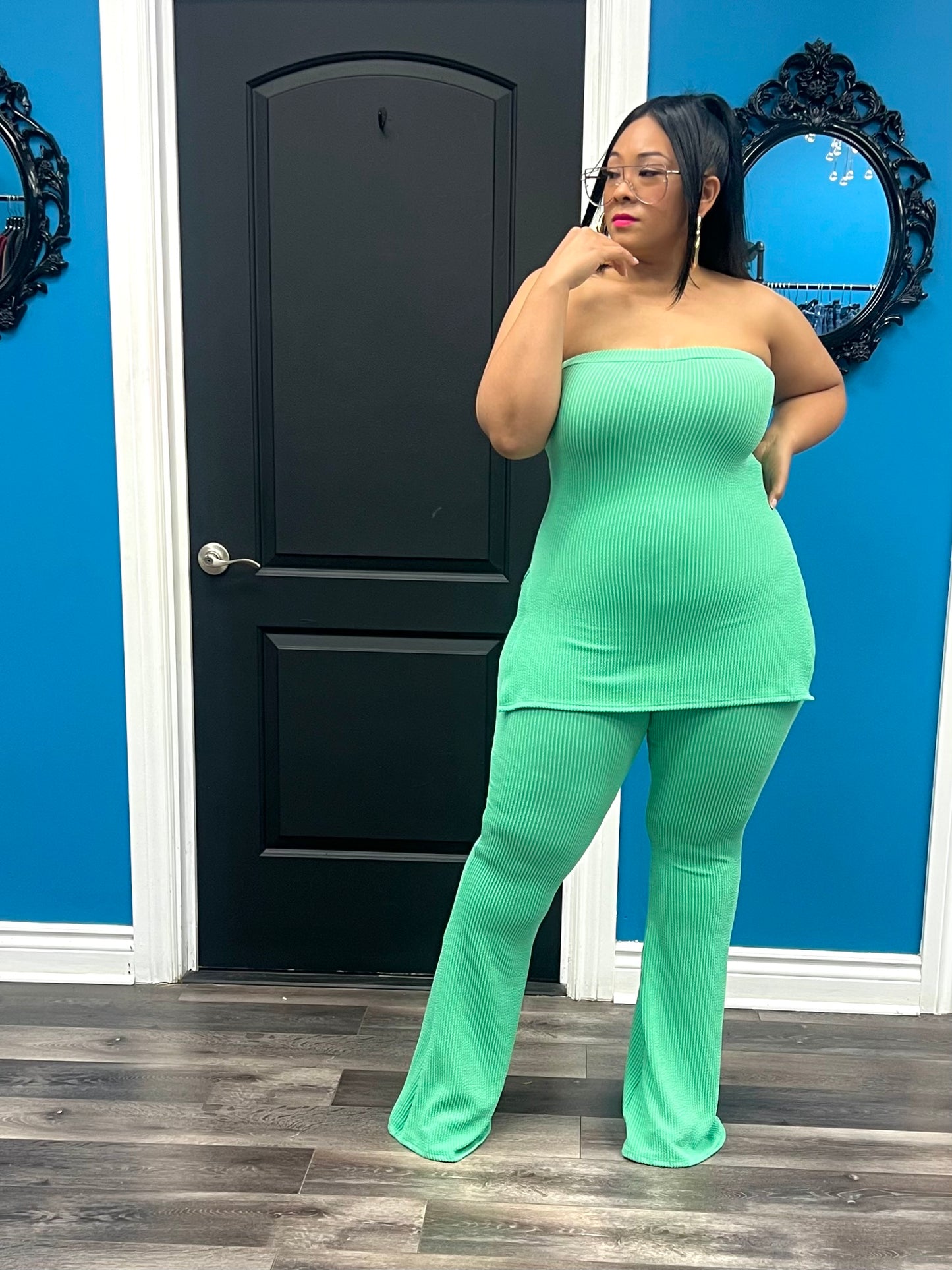 Green Kori Pant Set