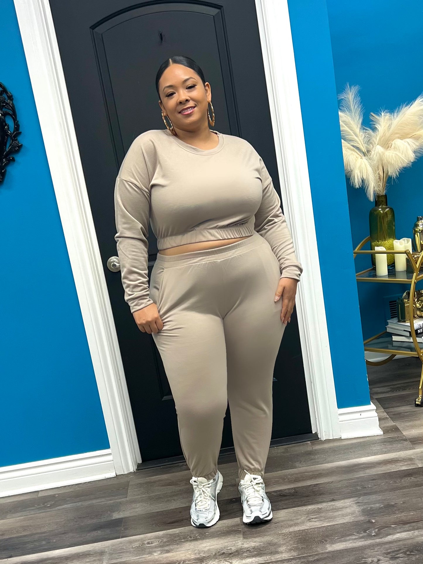 Mocha Toni Jogger Set