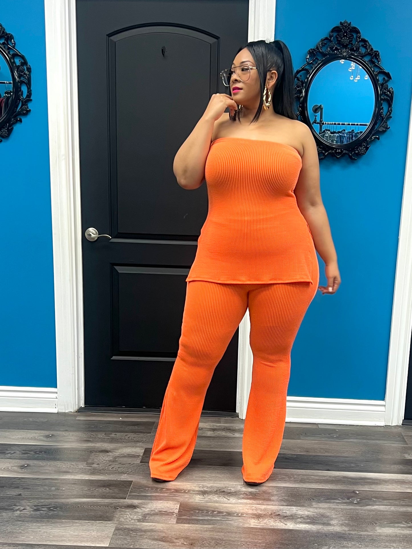 Orange Kori Pant Set