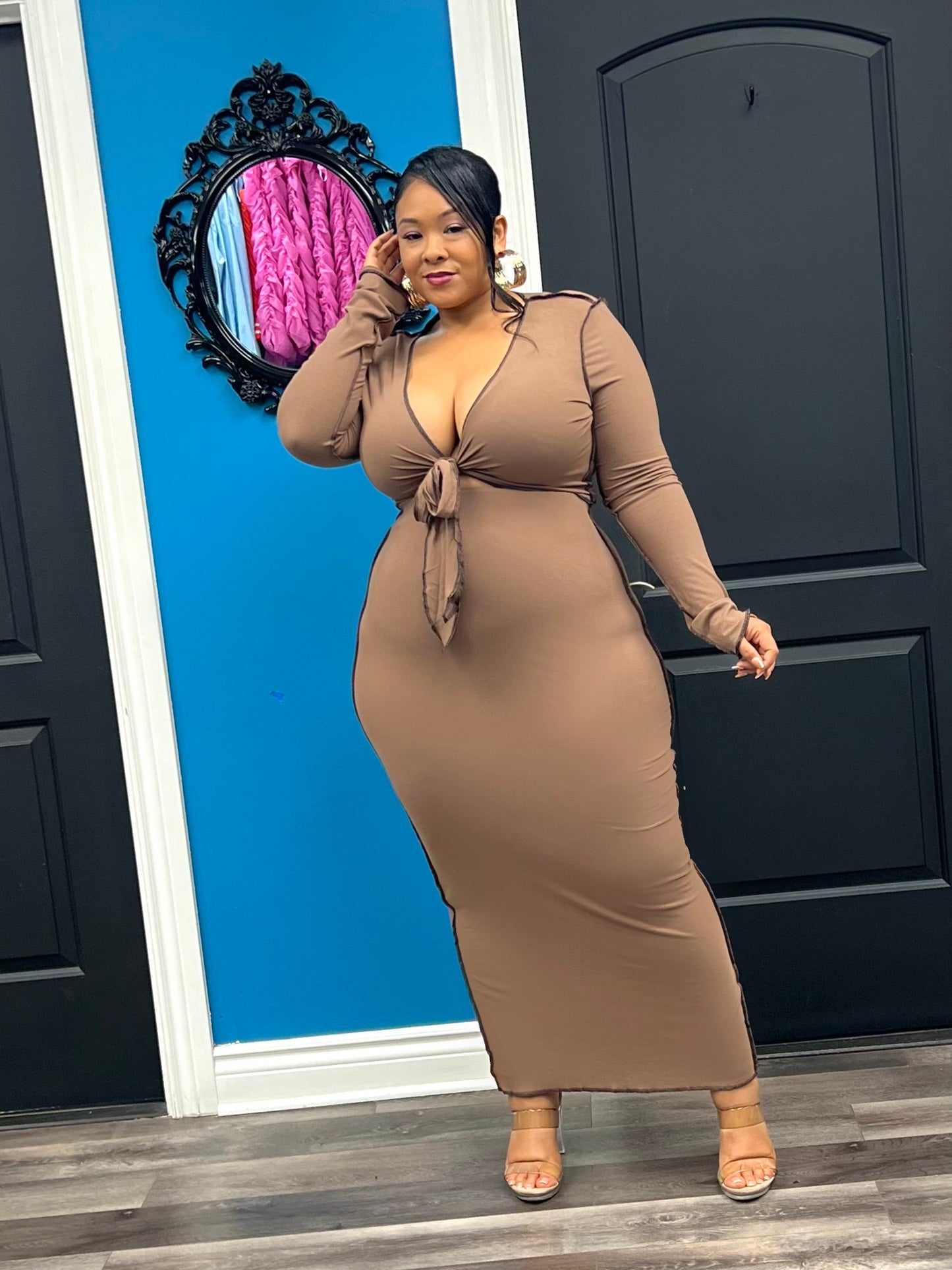 Mocha Brandi Skirt Set