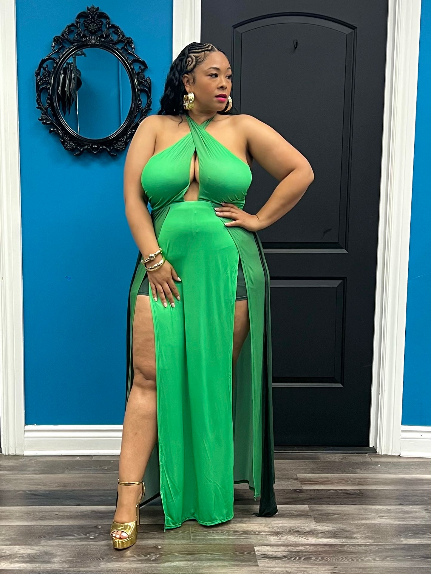 Green Sonia Maxi Dress