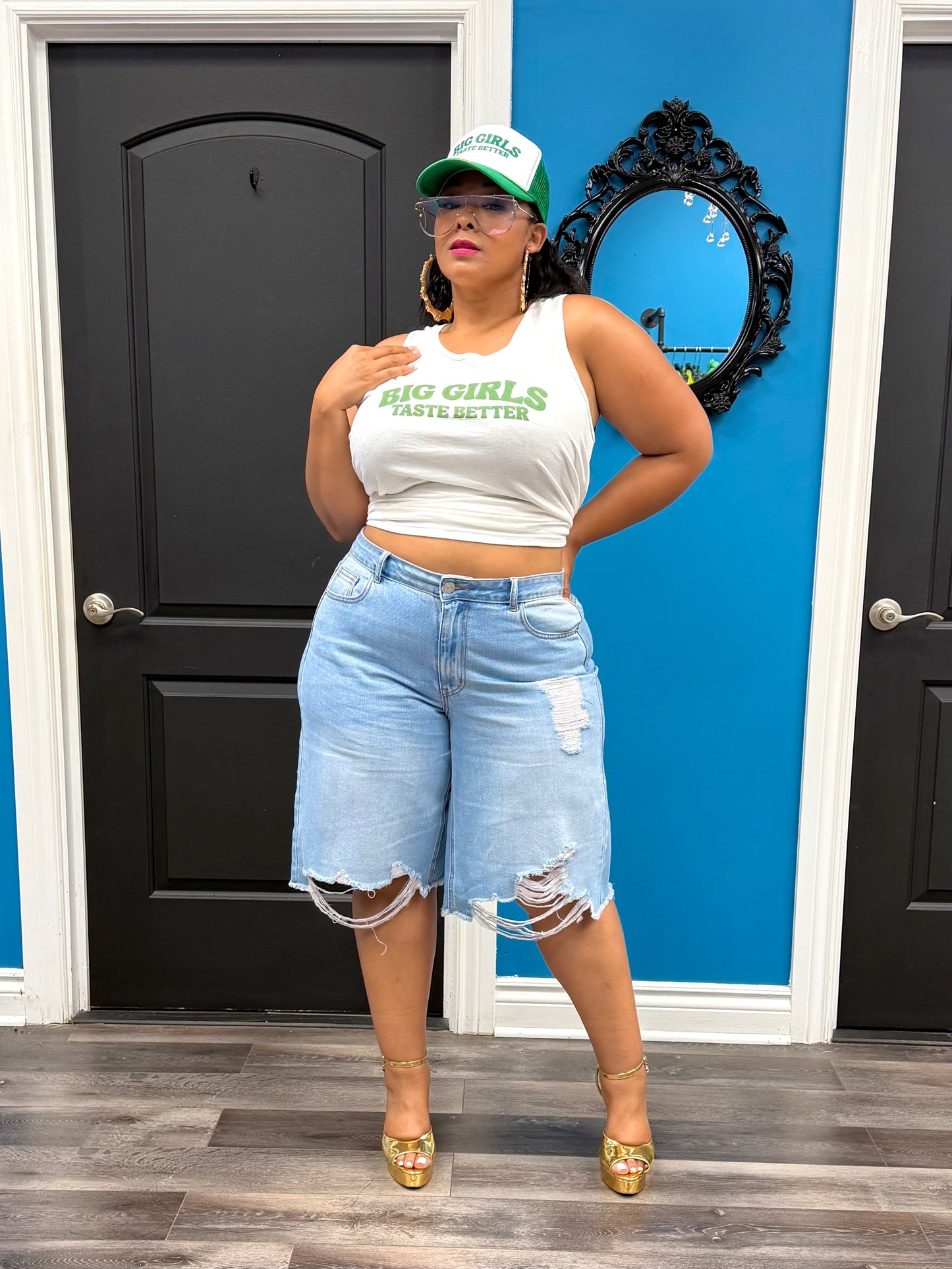 Green Big Girls Taste Better Tank
