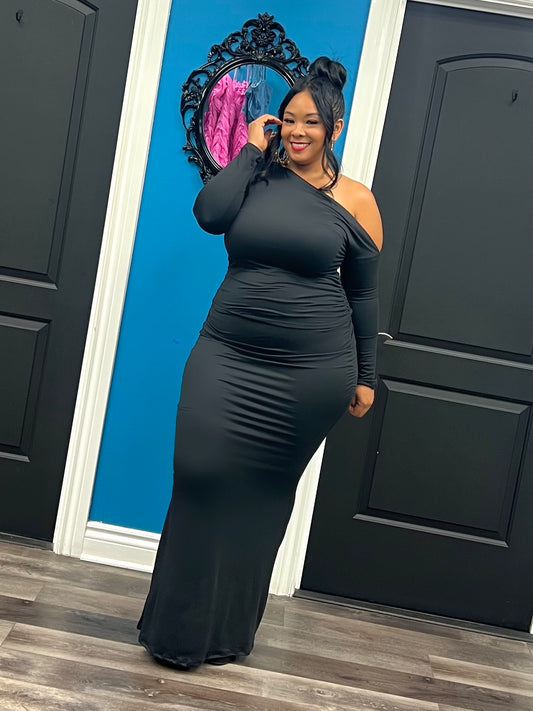 Black Assatta Skirt Set