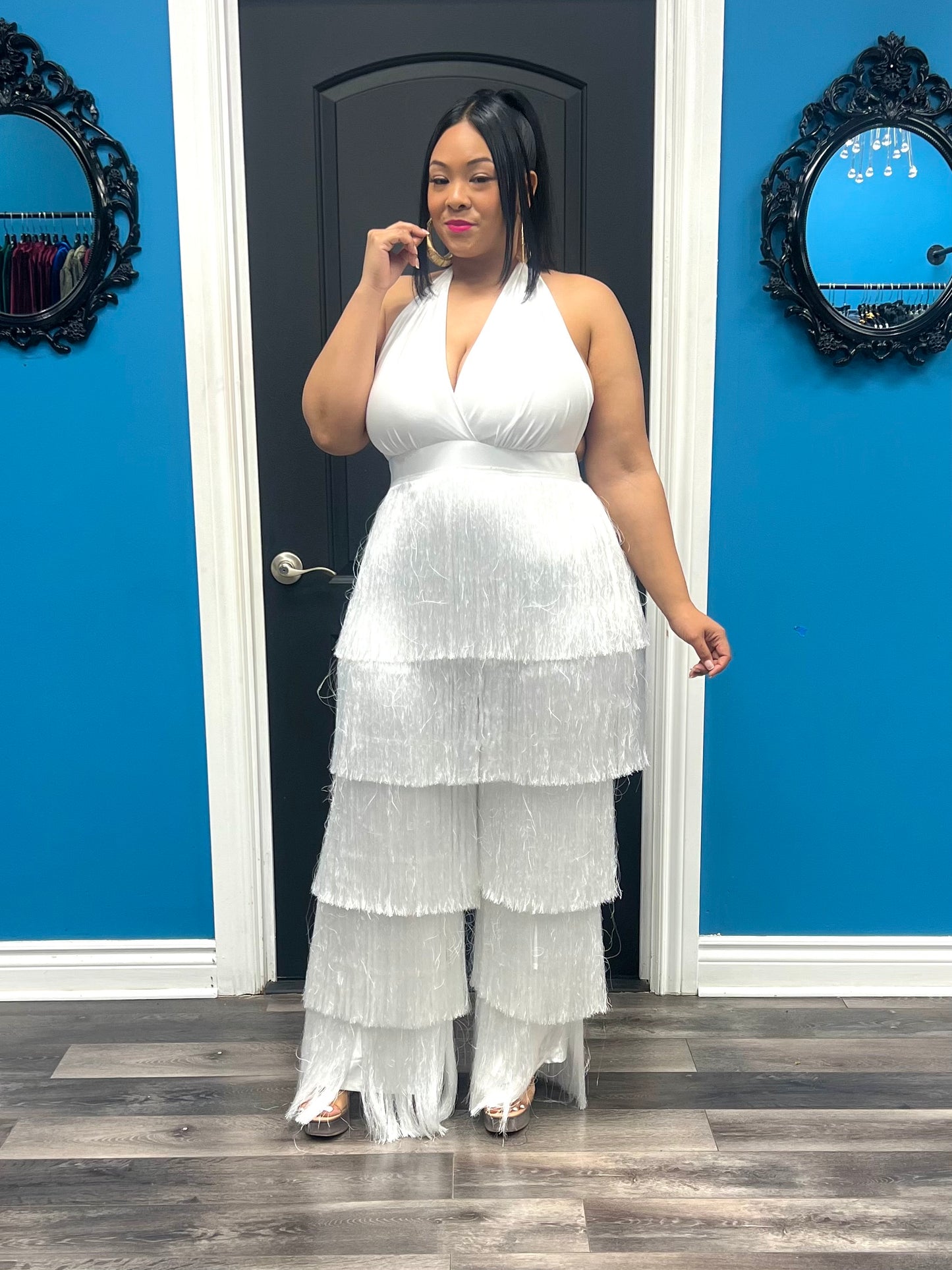 White Alexus Jumpsuit