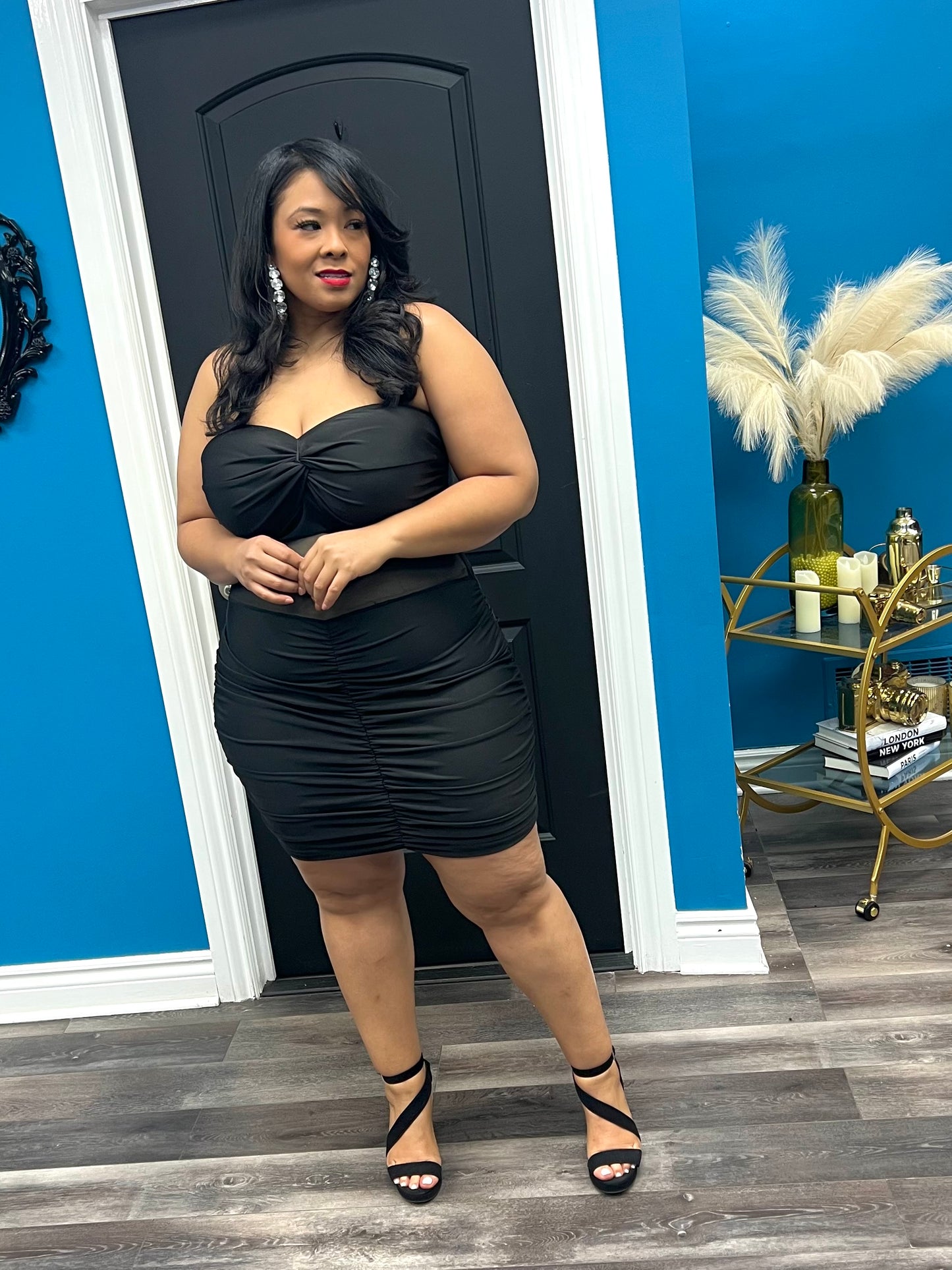 Black Valencia Dress