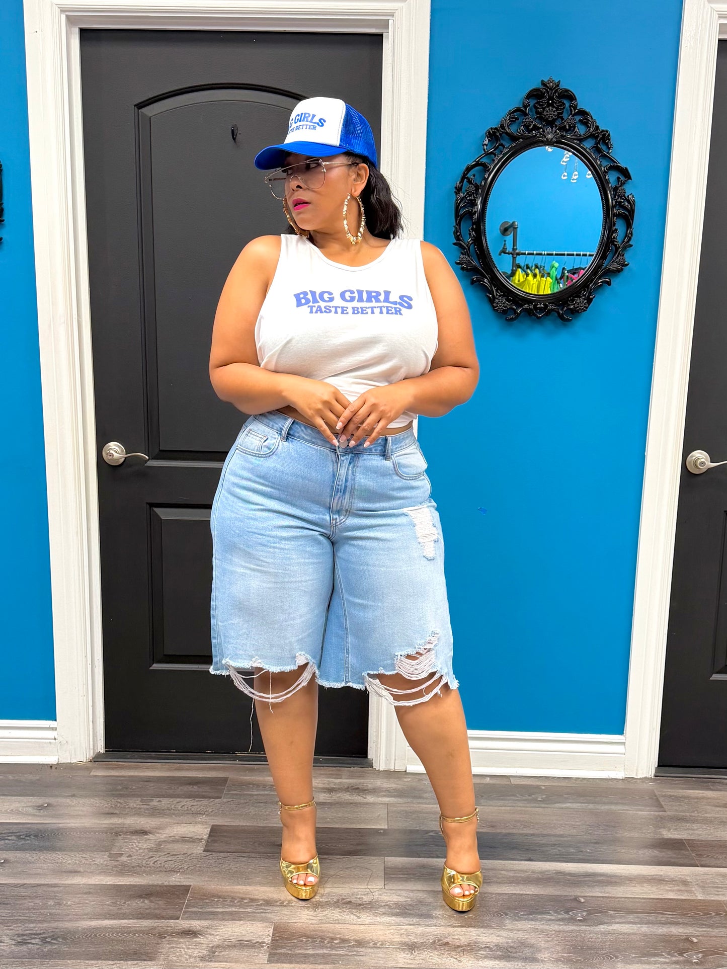 Blue Big Girls Taste Better Tank