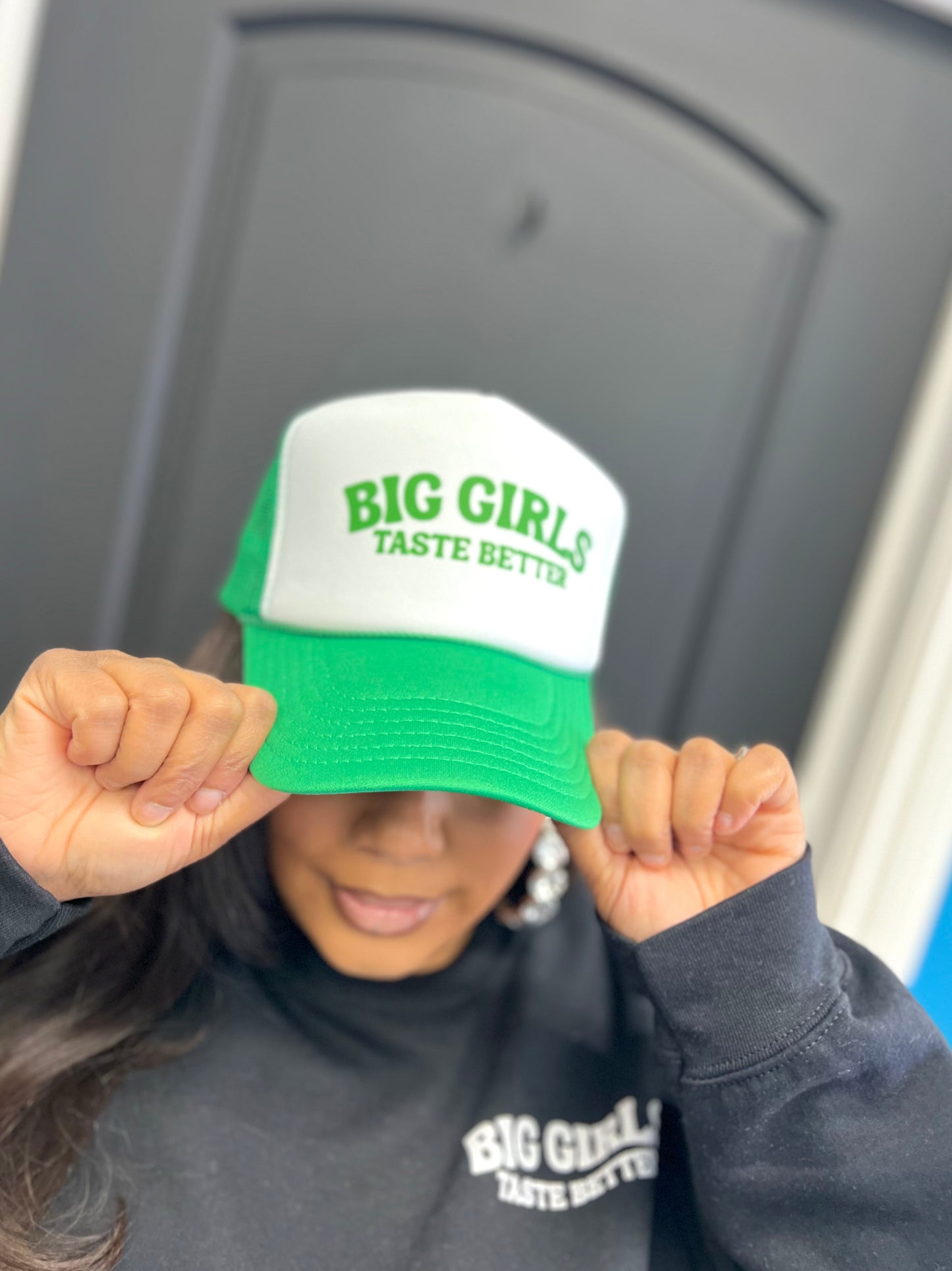 BIG Girls Taste Better Trucker Cap Green