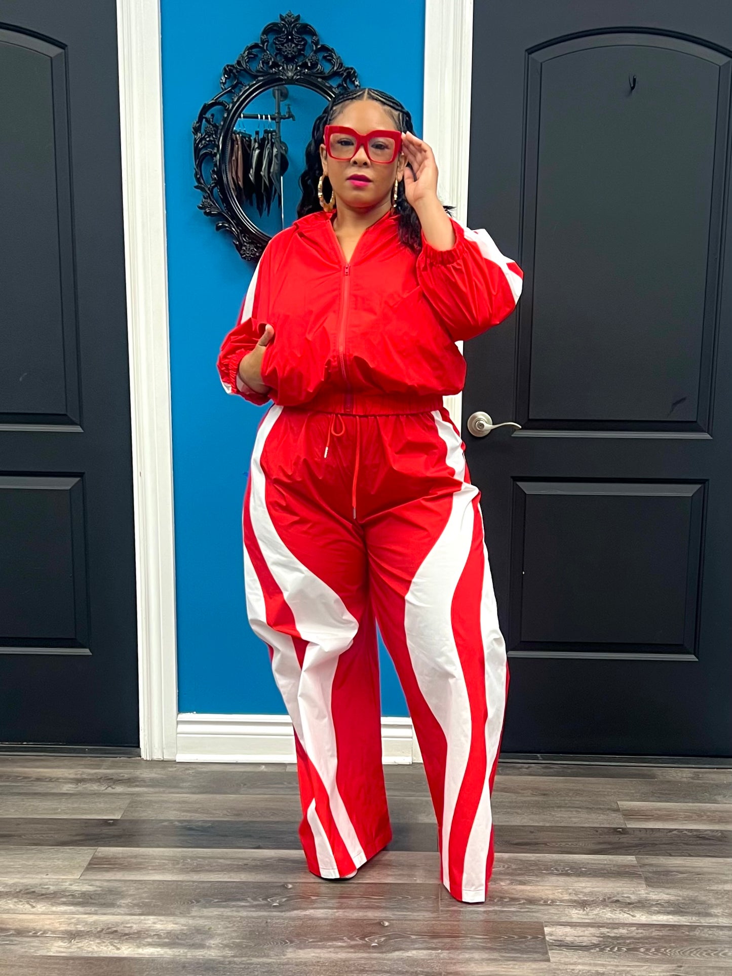 Red Weekend Jogger Set