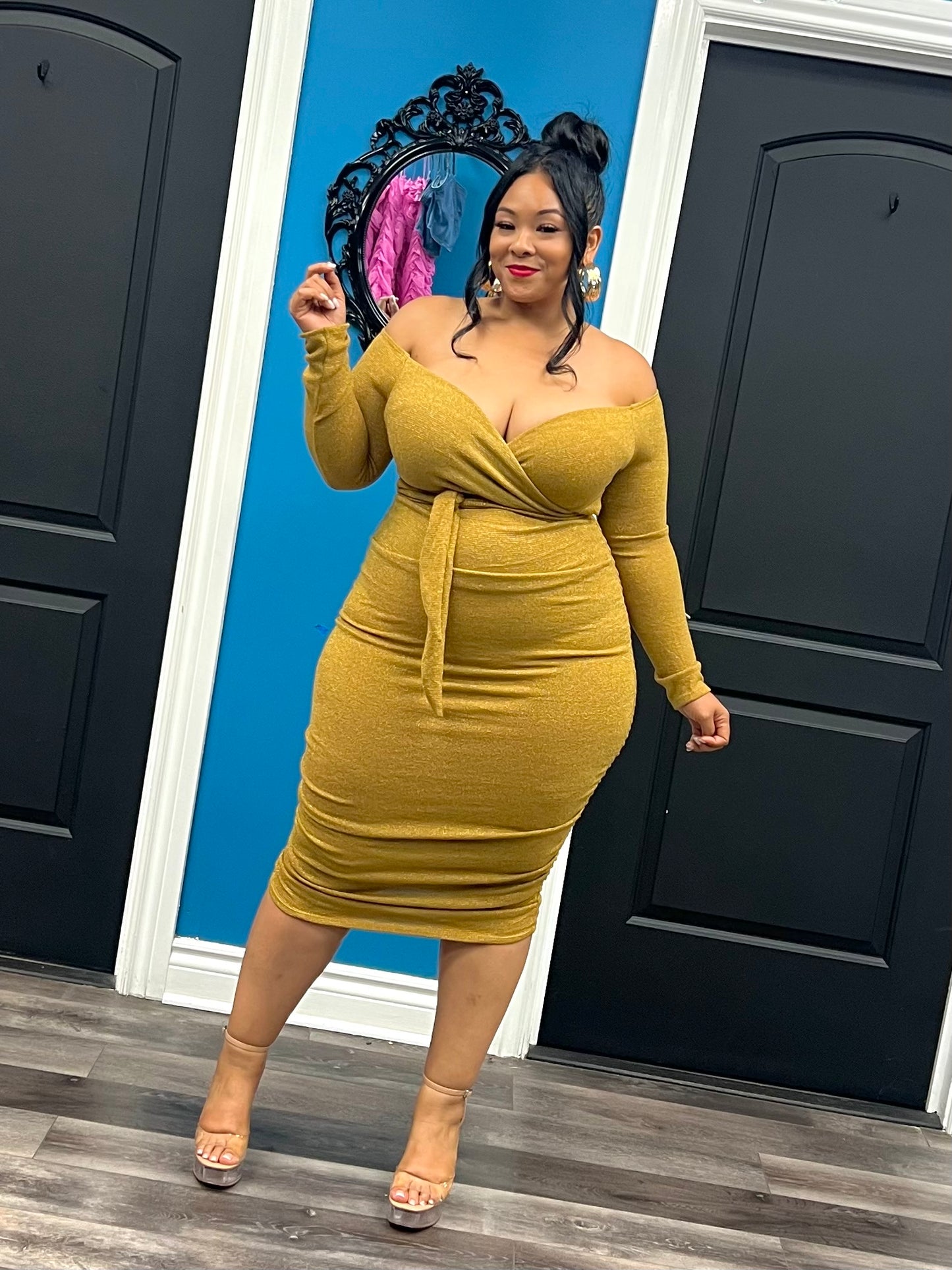 Mustard Melody Dress