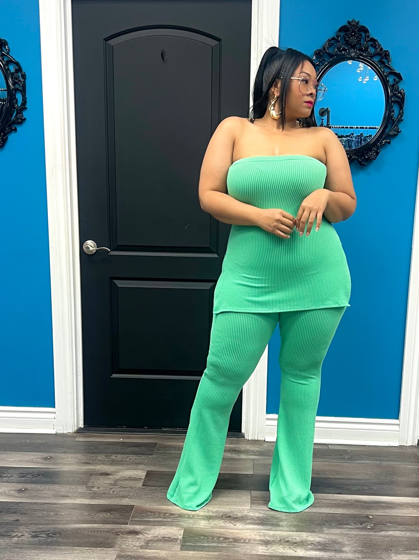 Green Kori Pant Set