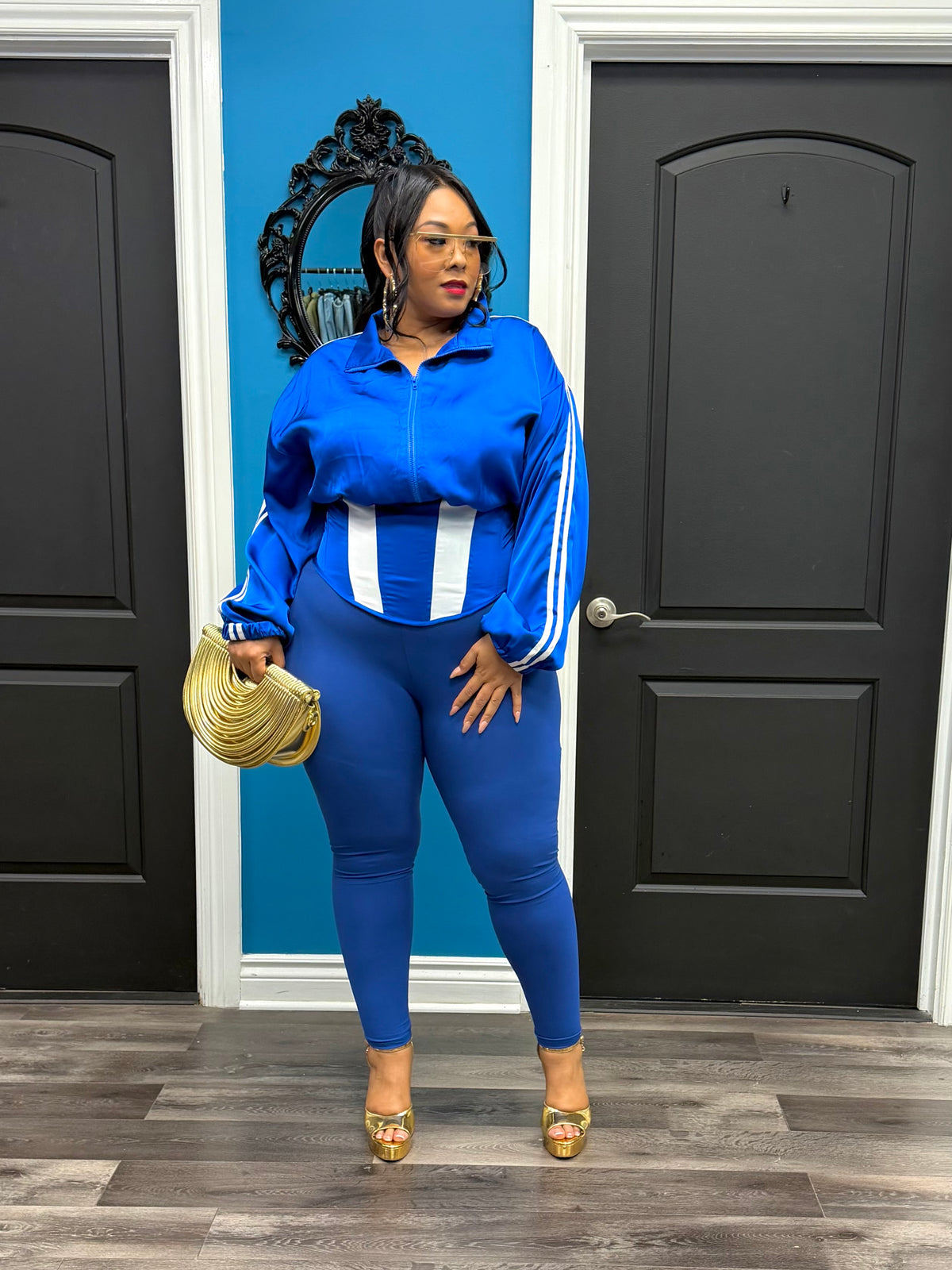 Blue Dope Girl Corset Jacket