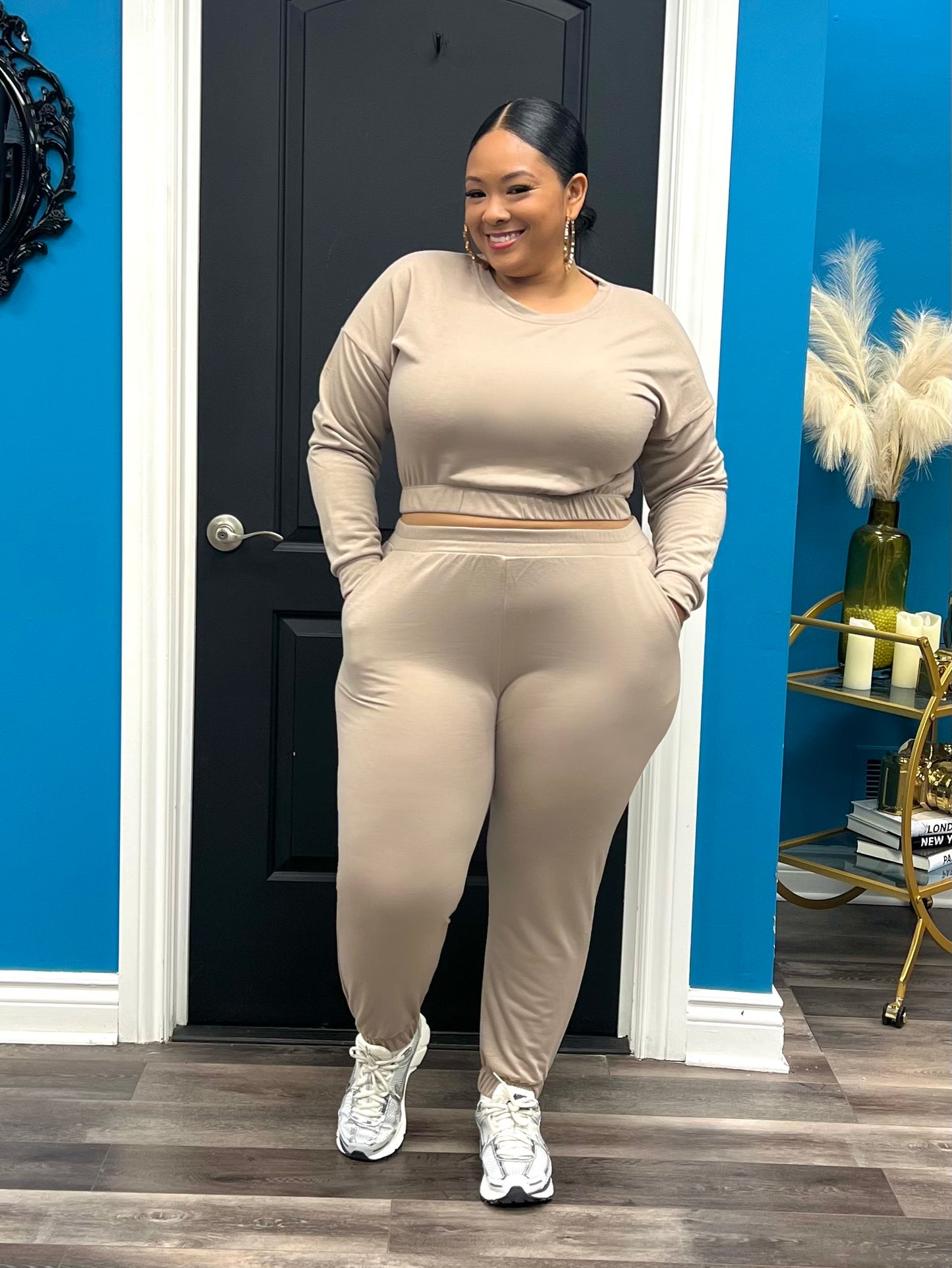 Mocha Toni Jogger Set