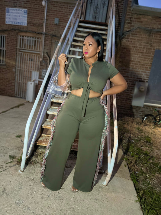 Olive Phranshon Jumpsuit