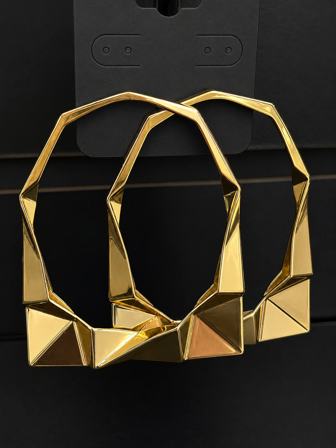 Gold Black Girl Earrings