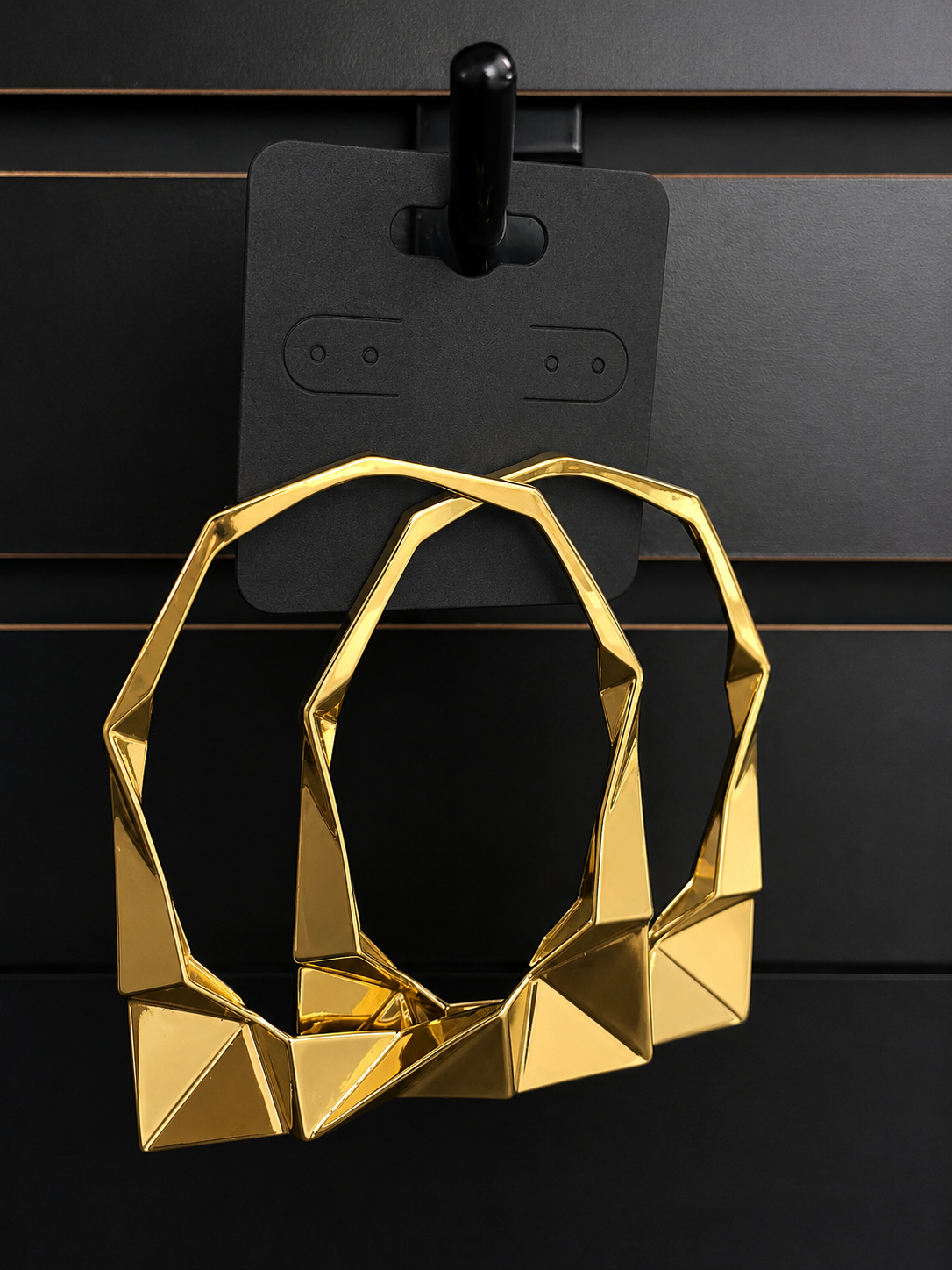 Gold Black Girl Earrings