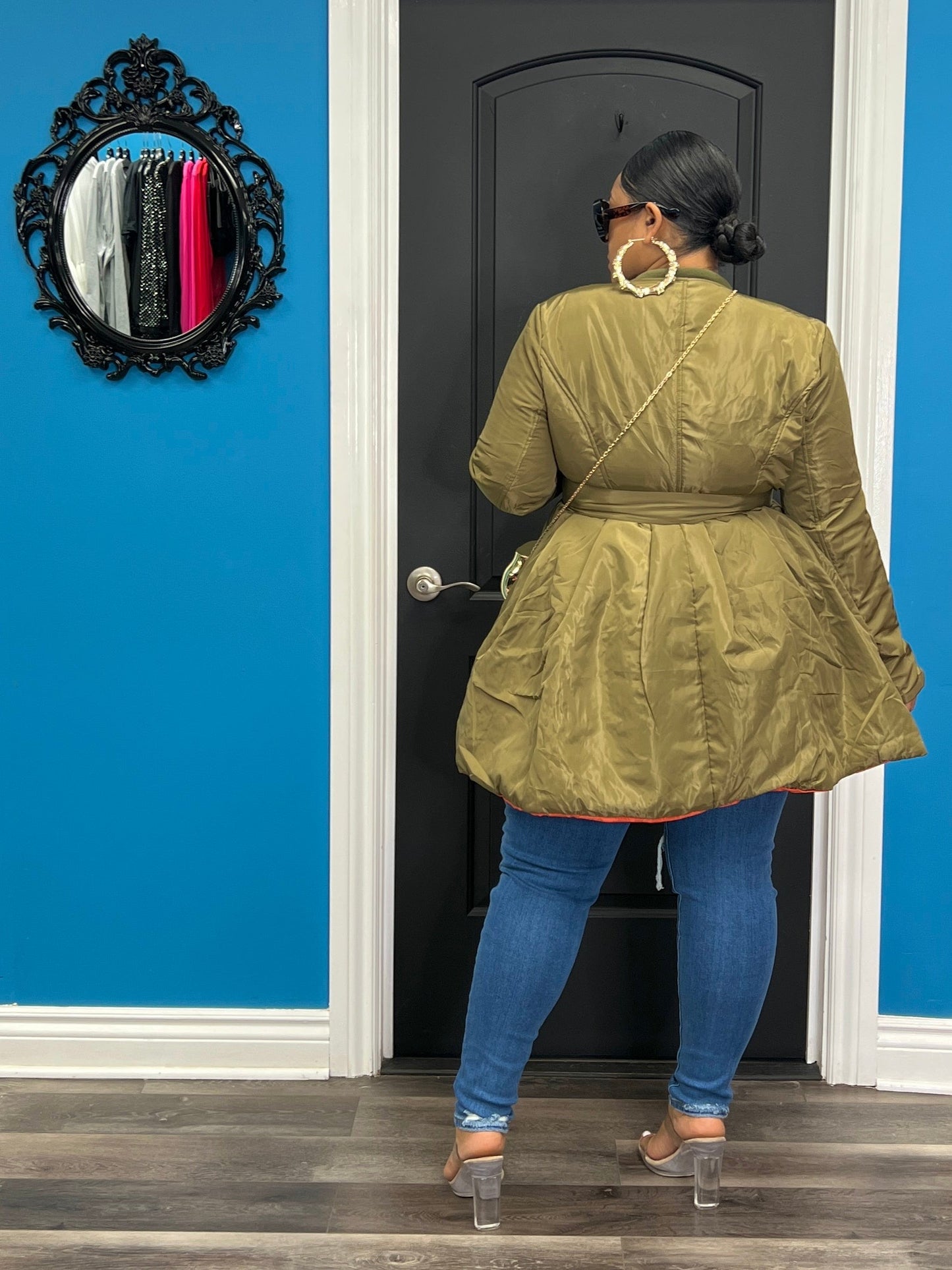 Olive Ronnie Puffer Jacket